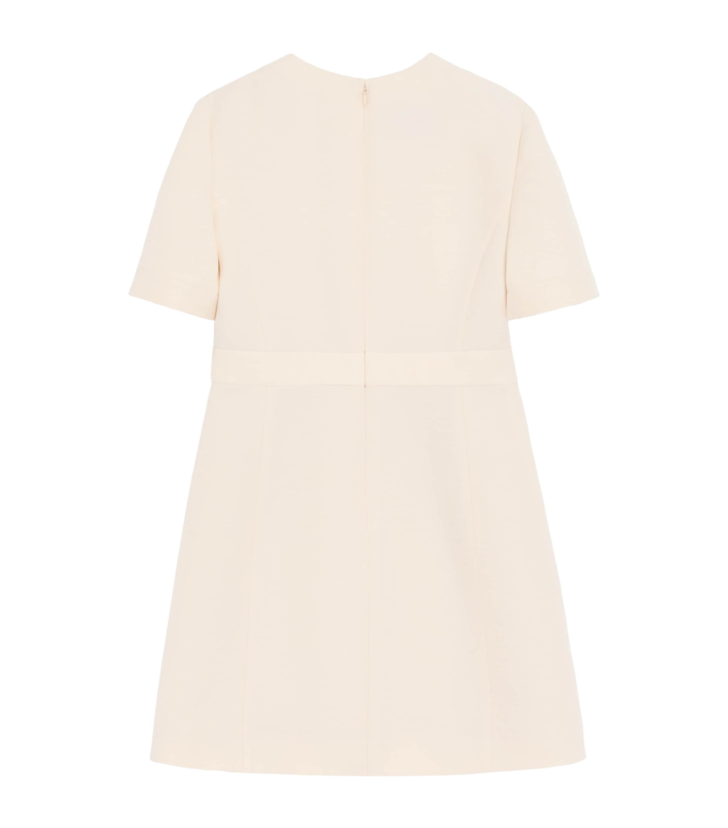 Valentino Womens Wool-Silk Crepe Mini Dress Image 2