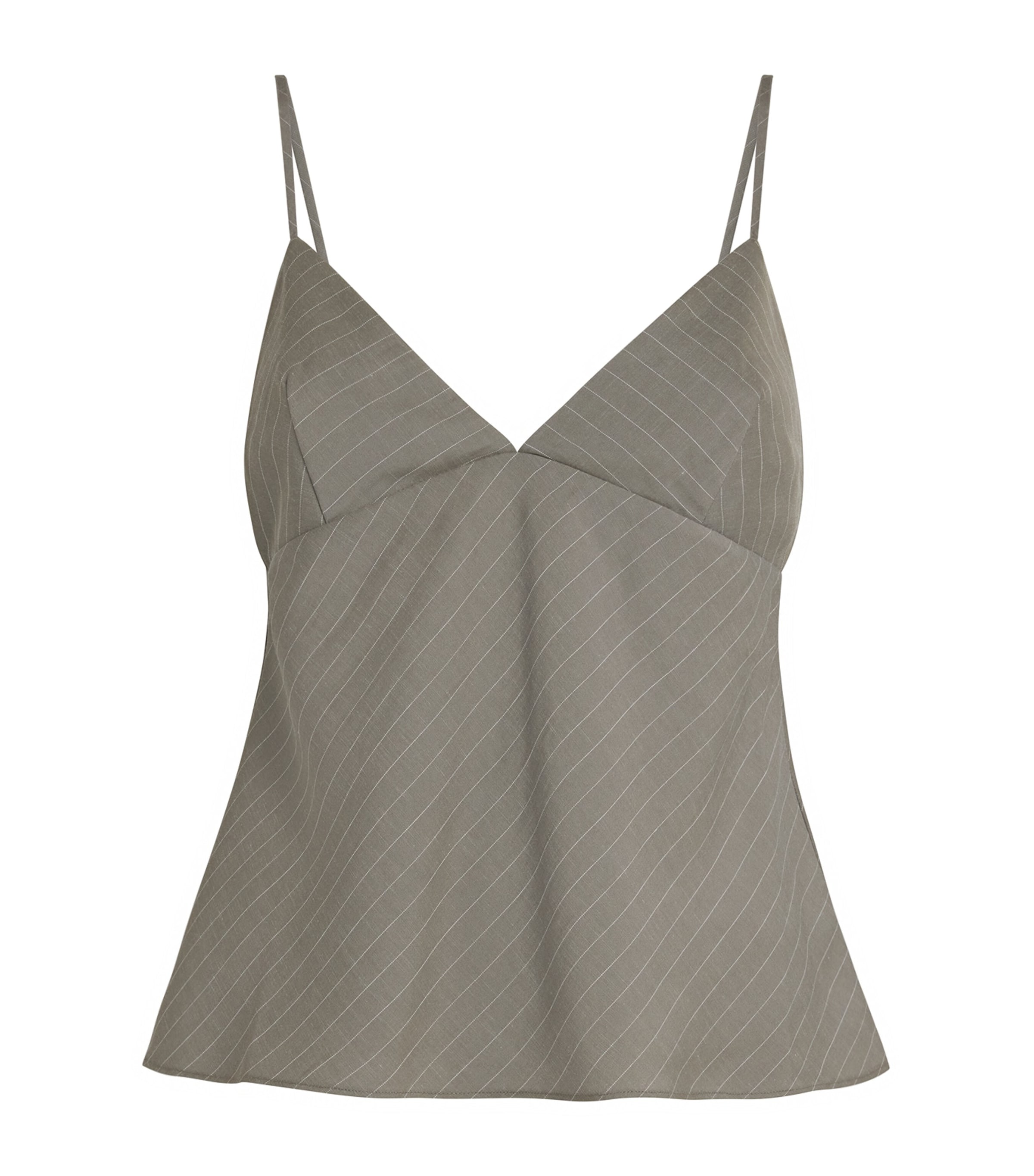 St Agni Pinstripe Cami Top In Gray