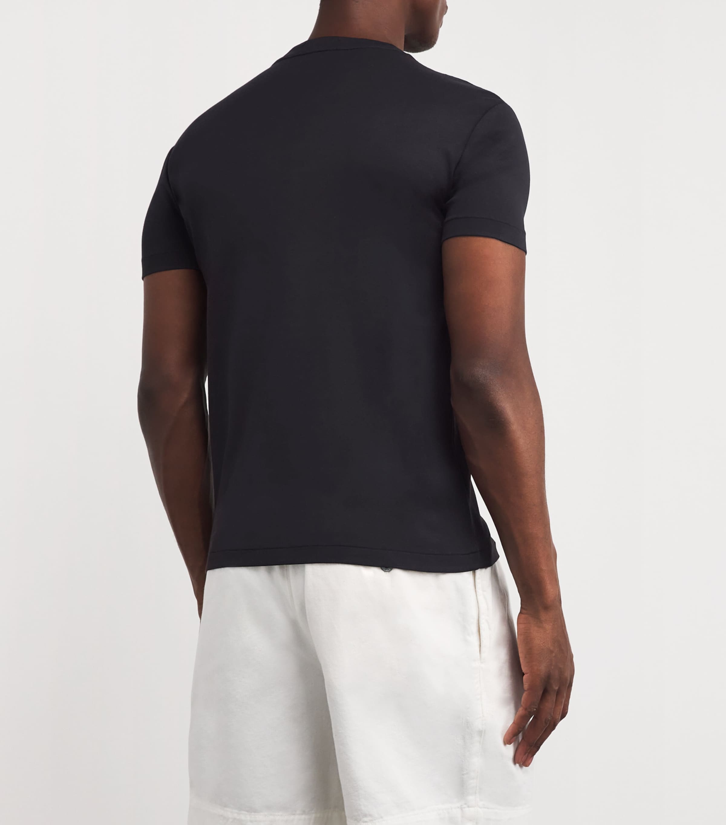 Pima Cotton T-Shirt POLO BLACK Image 4