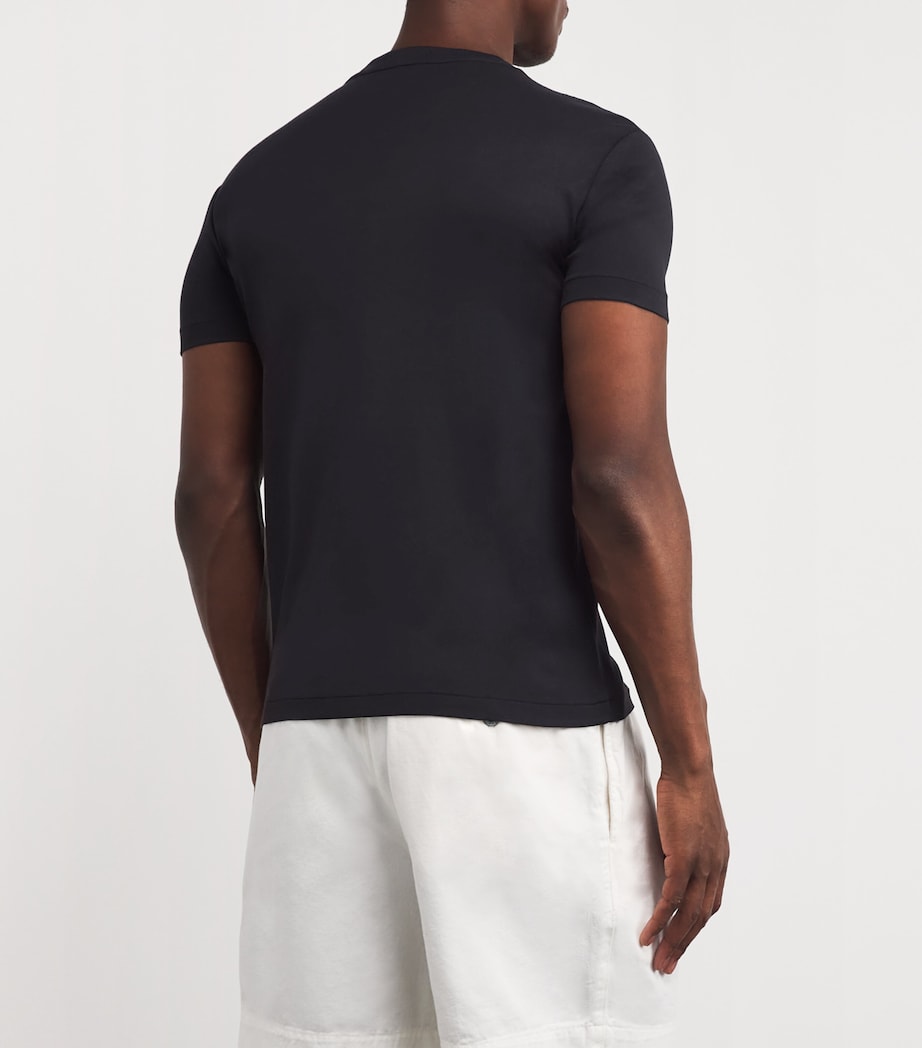 Pima Cotton T-Shirt BLACK Image 4
