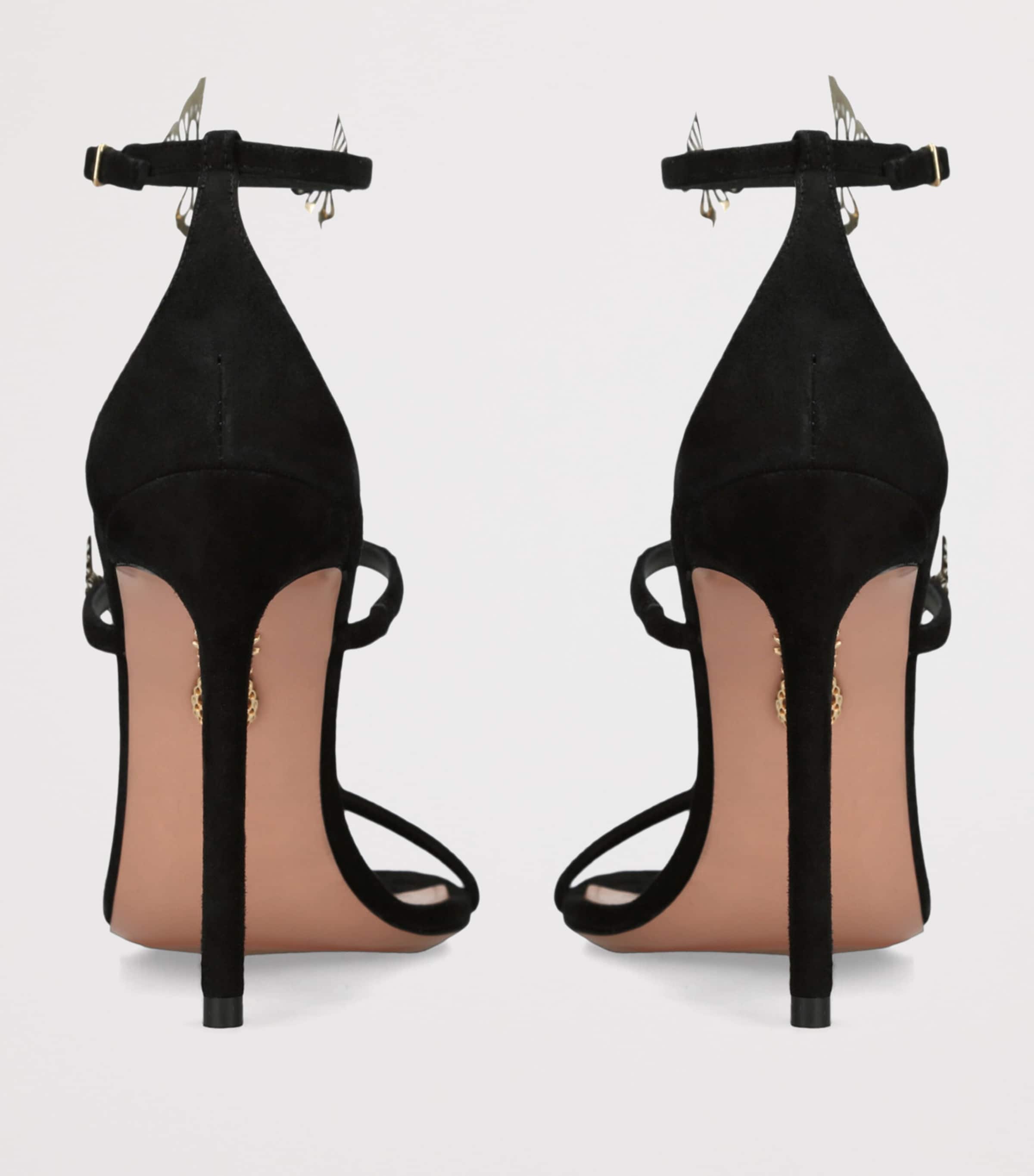 Leather Papillon Sauvage Sandals 105 BLACK Image 2