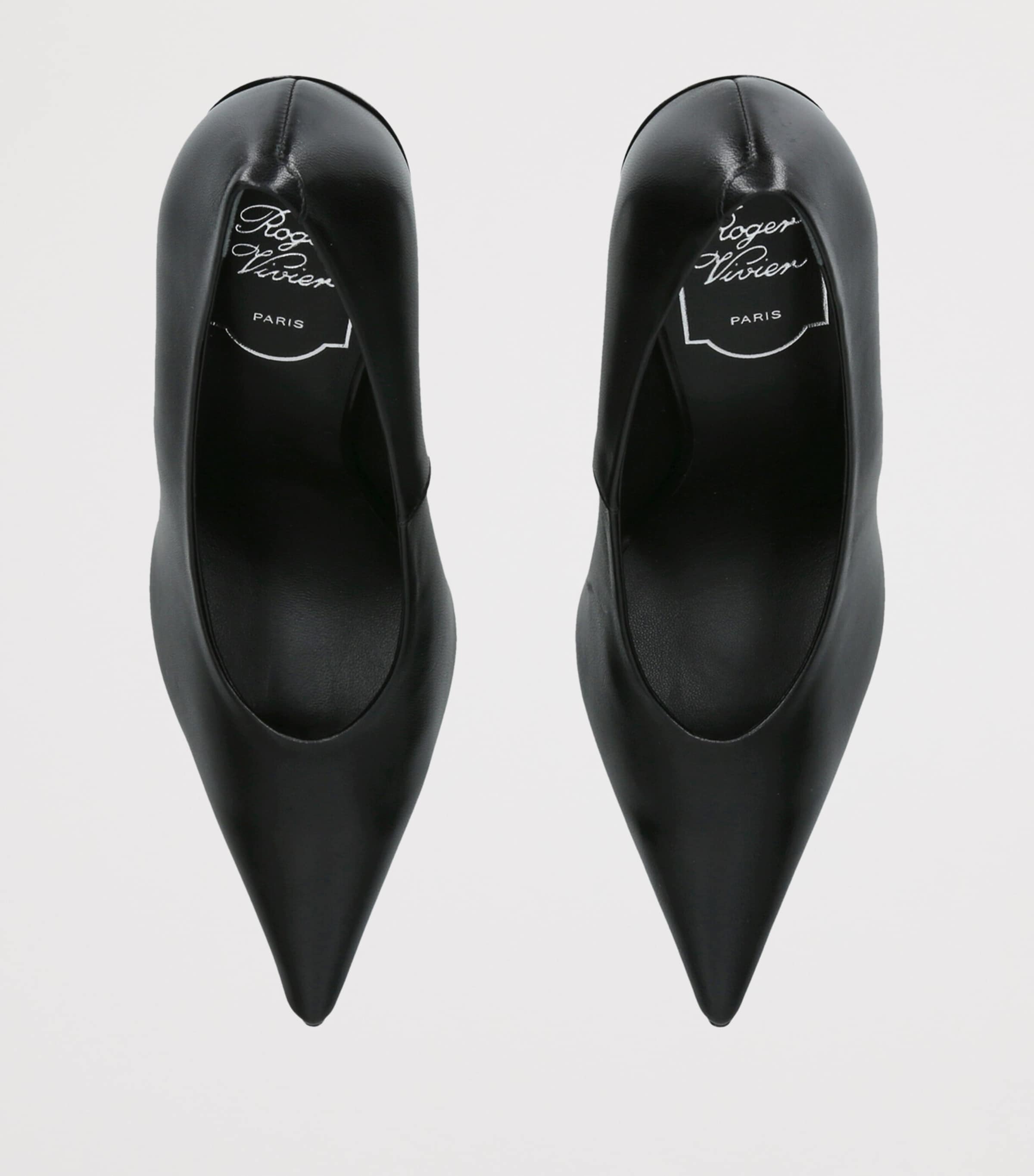 Roger Vivier Leather Choc Pumps 100 Black Image 3