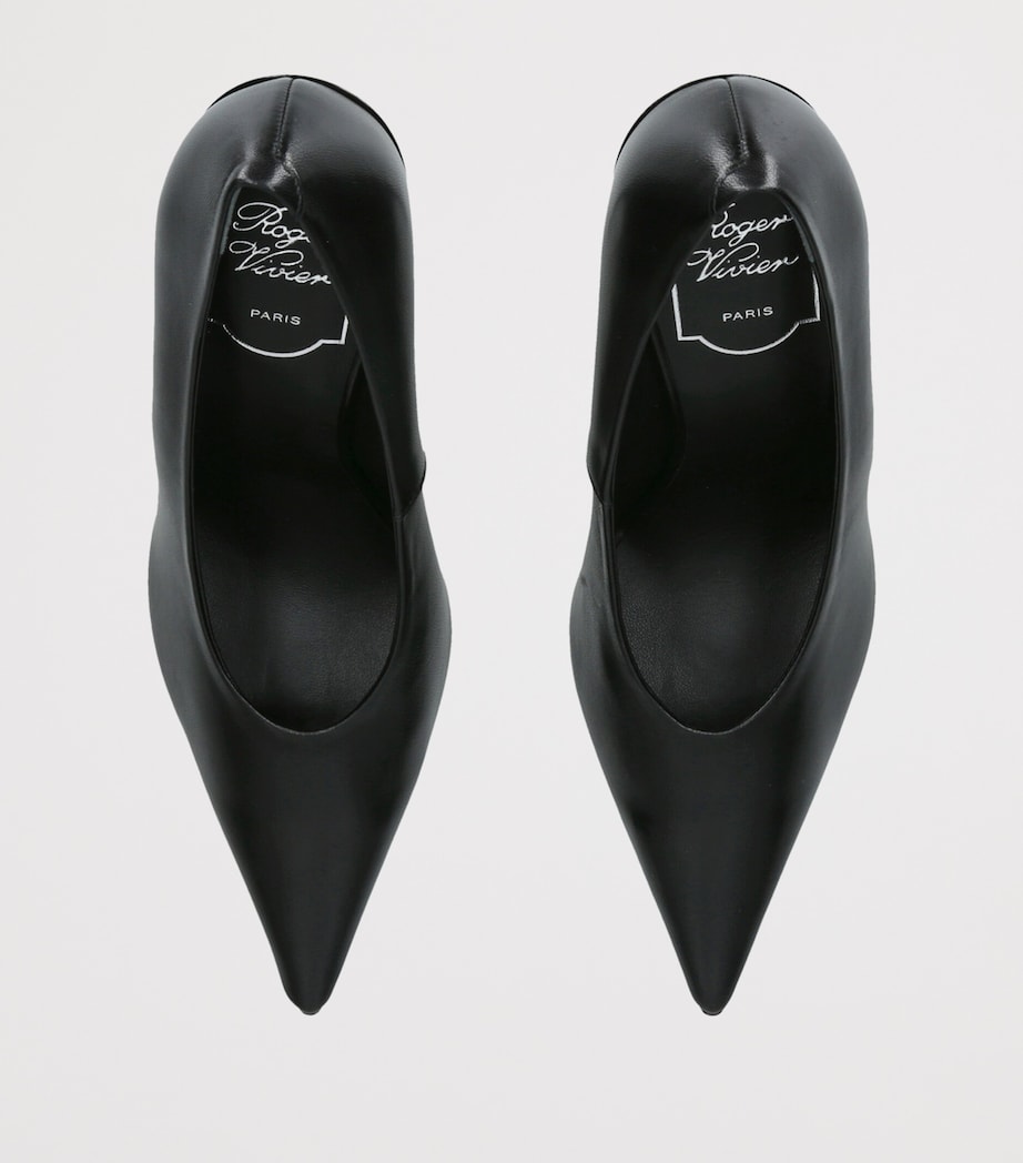 Roger Vivier Leather Choc Pumps 100 Black Image 3