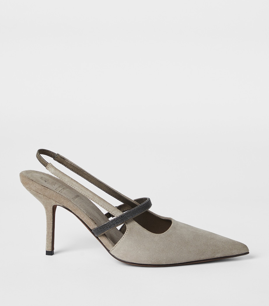 Suede Slingback Heels 80 C5859 Image 3