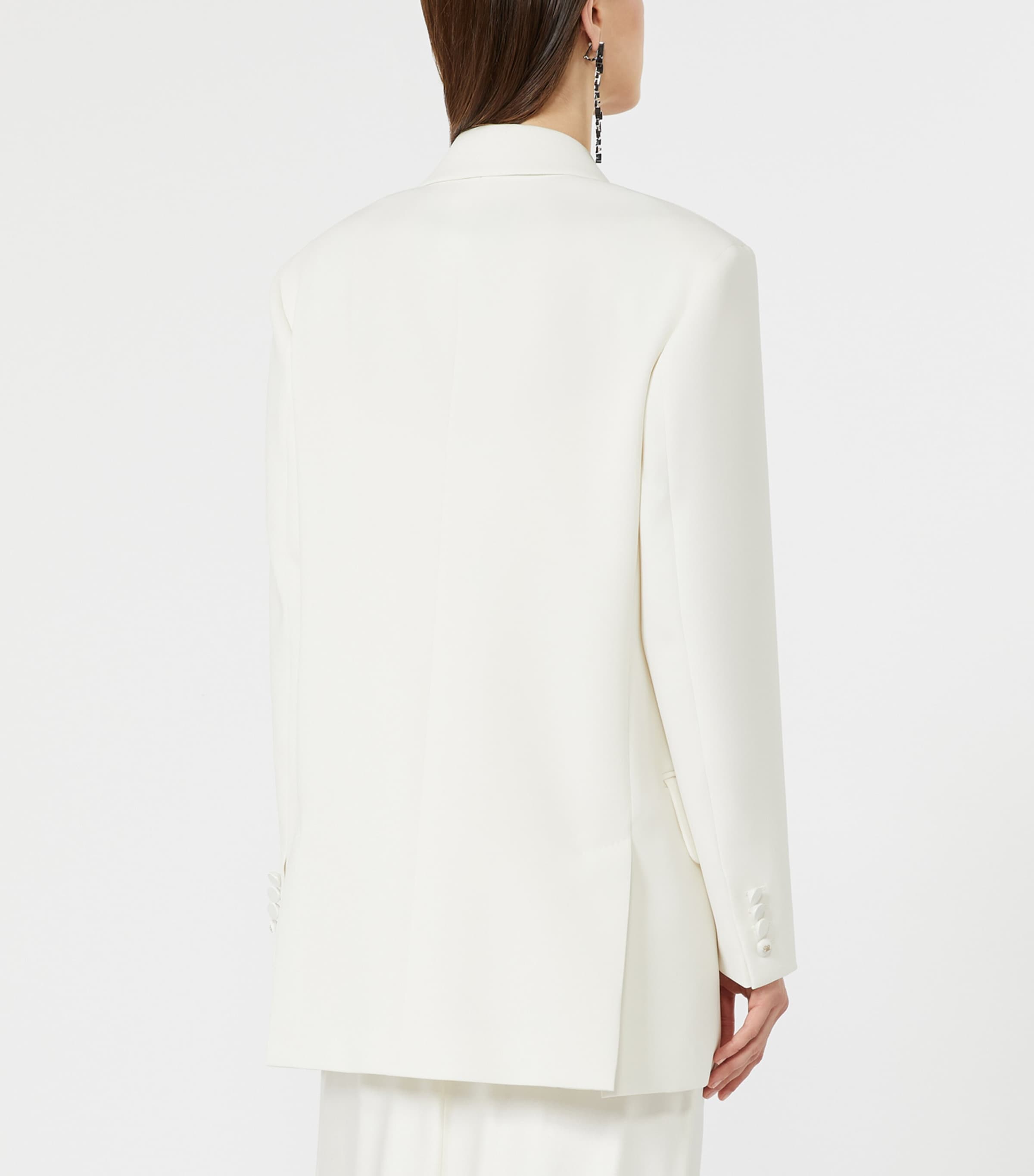 Max Mara Womens Double-Breasted Blazer White Image 3