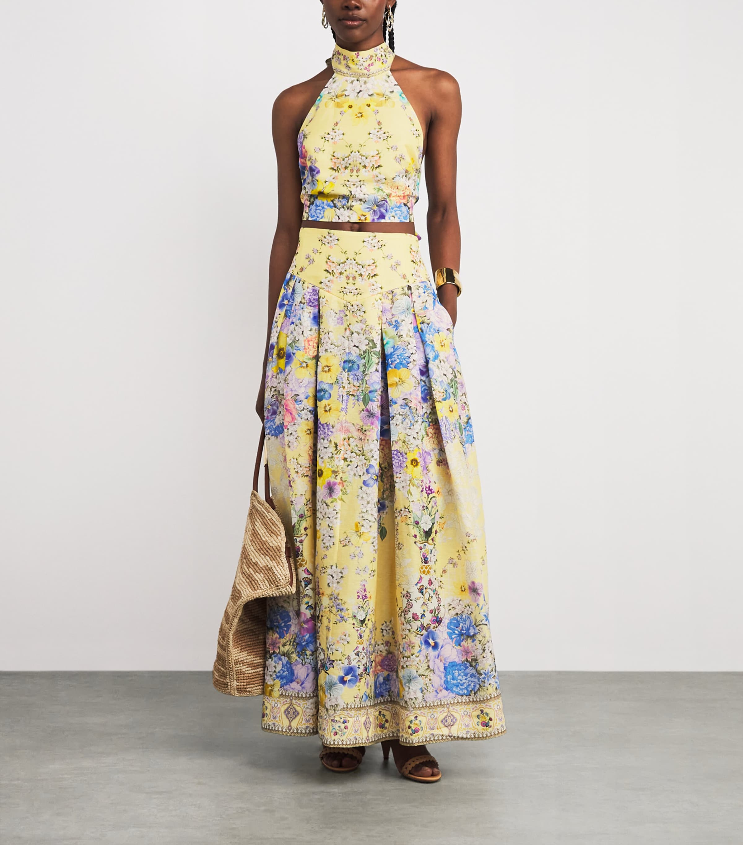 Linen-Silk Darling Buds Halter Top DARLING BUDS DARLBUD Image 2