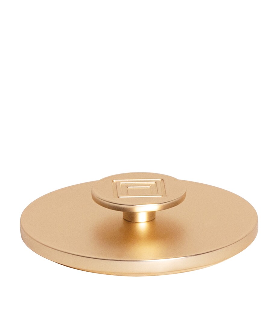 Travel From Home Candle Lid GOLD Image 1