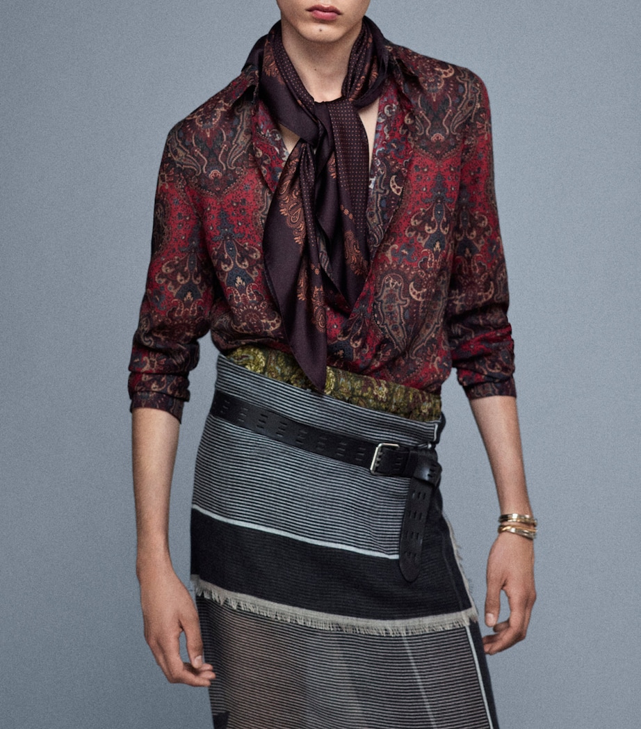 Silk Printed Stole 4178 Image 2