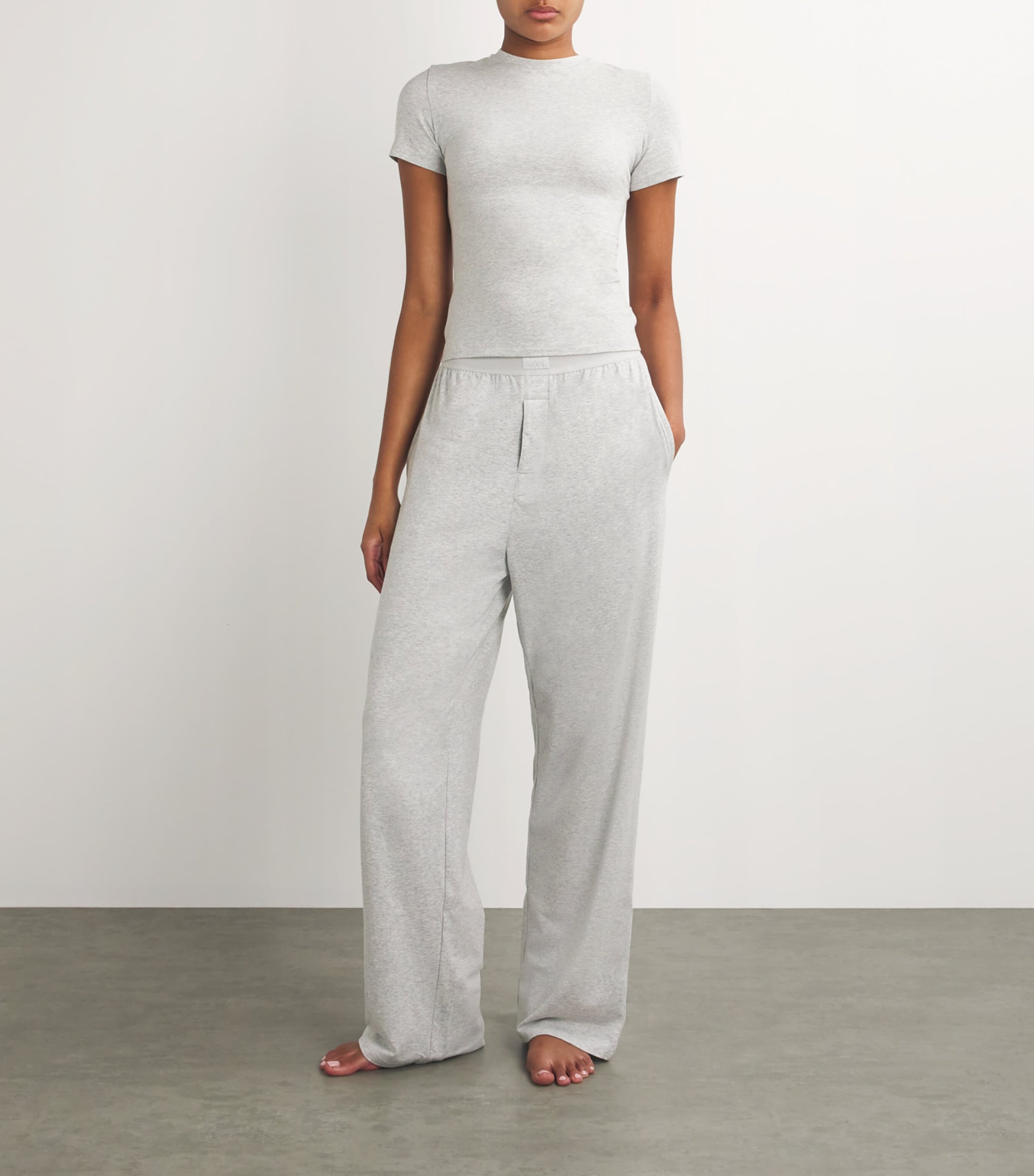 Boyfriend Sweatpants LIGHT HEATHER GREY Image 2