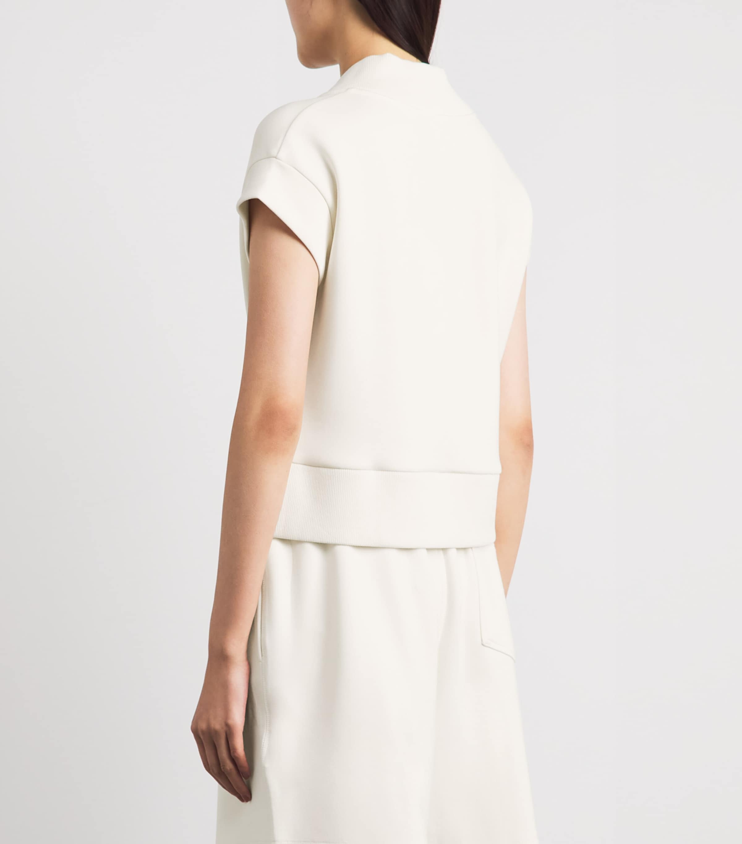 Varley Womens Gracee Short-Sleeve Sweater Pristine Image 5