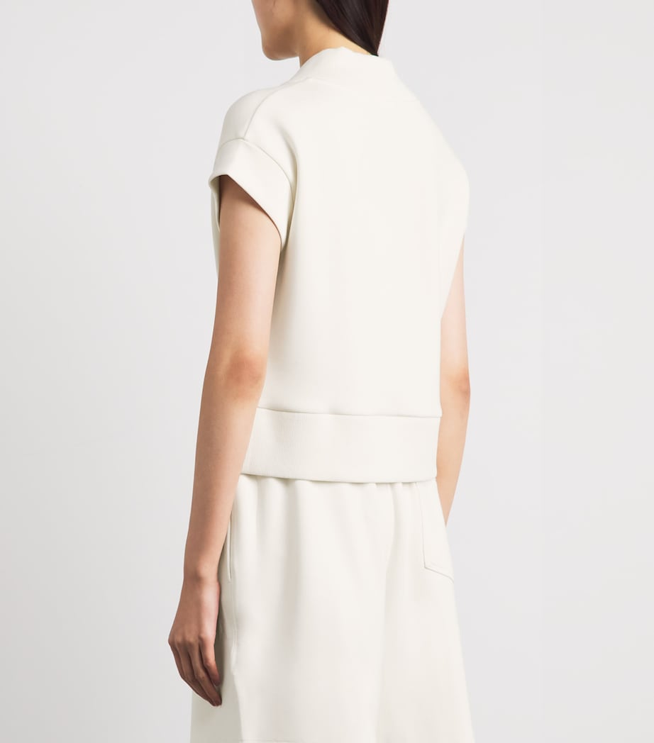 Varley Womens Gracee Short-Sleeve Sweater Pristine Image 5