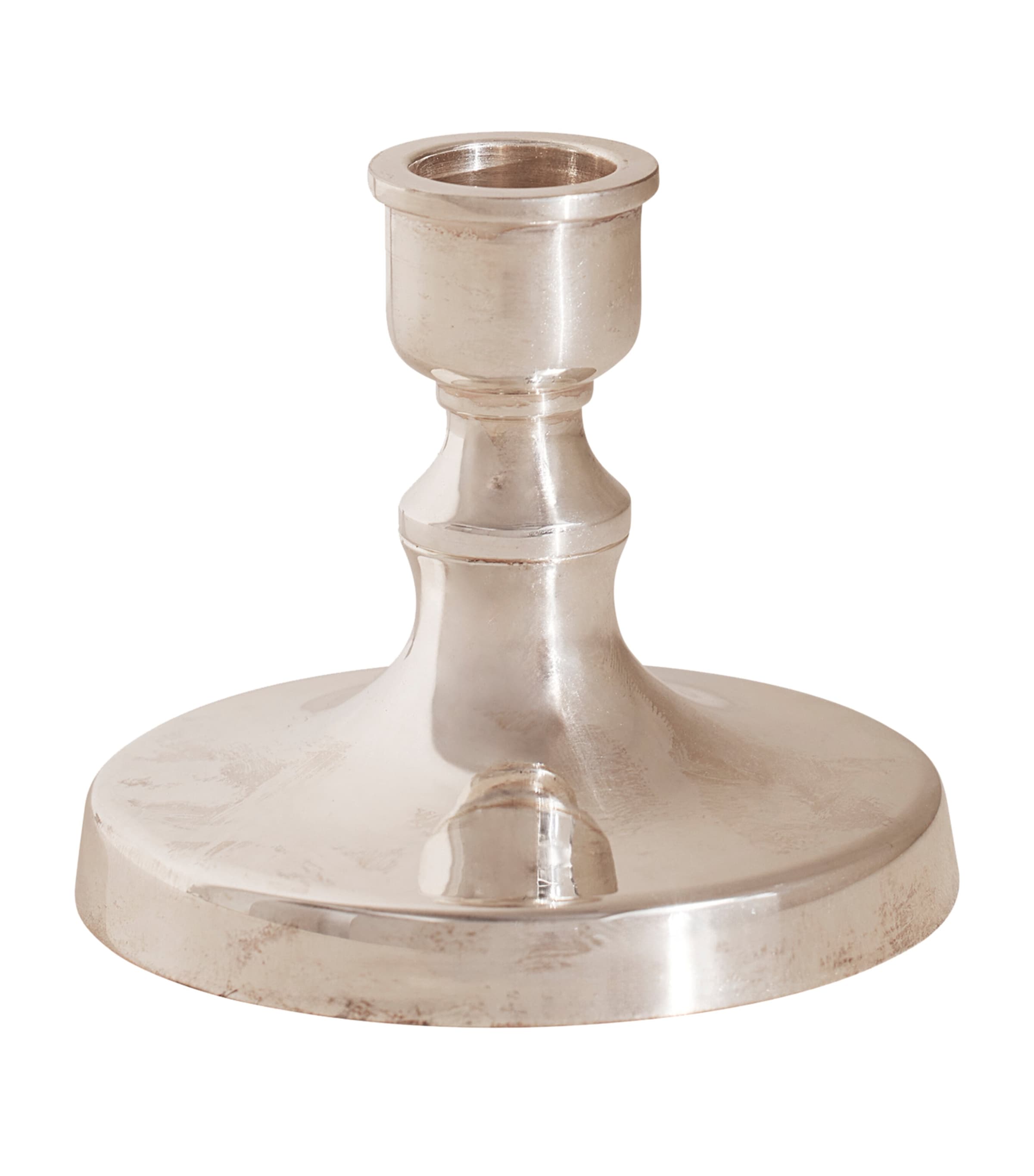 Soho Home Small Silver-Plated Stiden Candlestick (8cm) | Home Accessories | Candle Holders | Designers | Soho Home | Dining Room