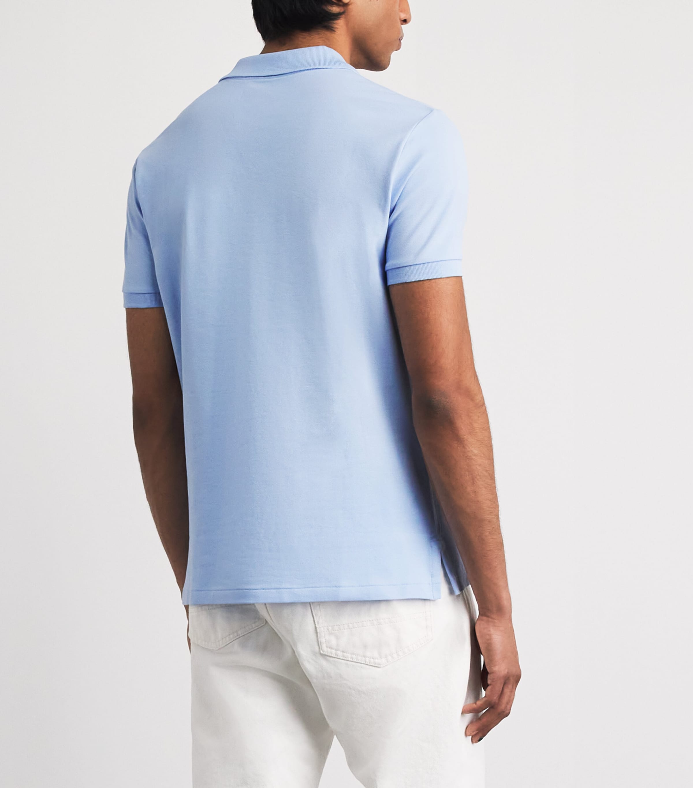 Polo Ralph Lauren Mens Stretch-Cotton Custom-Fit Polo Shirt Office Image 5