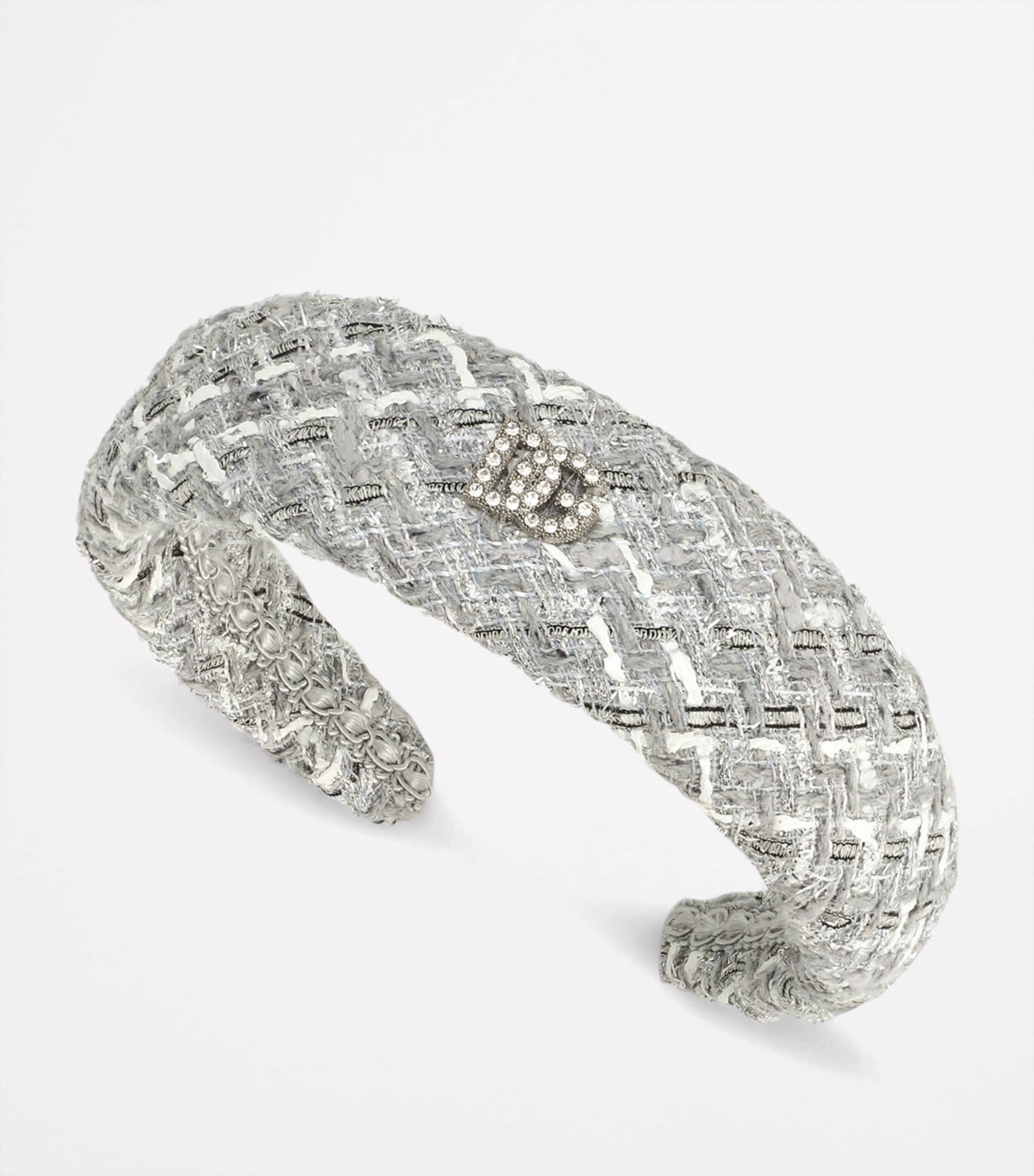 Lamé Bouclé Hairband S8100-CHECK-TARTAN Image 3