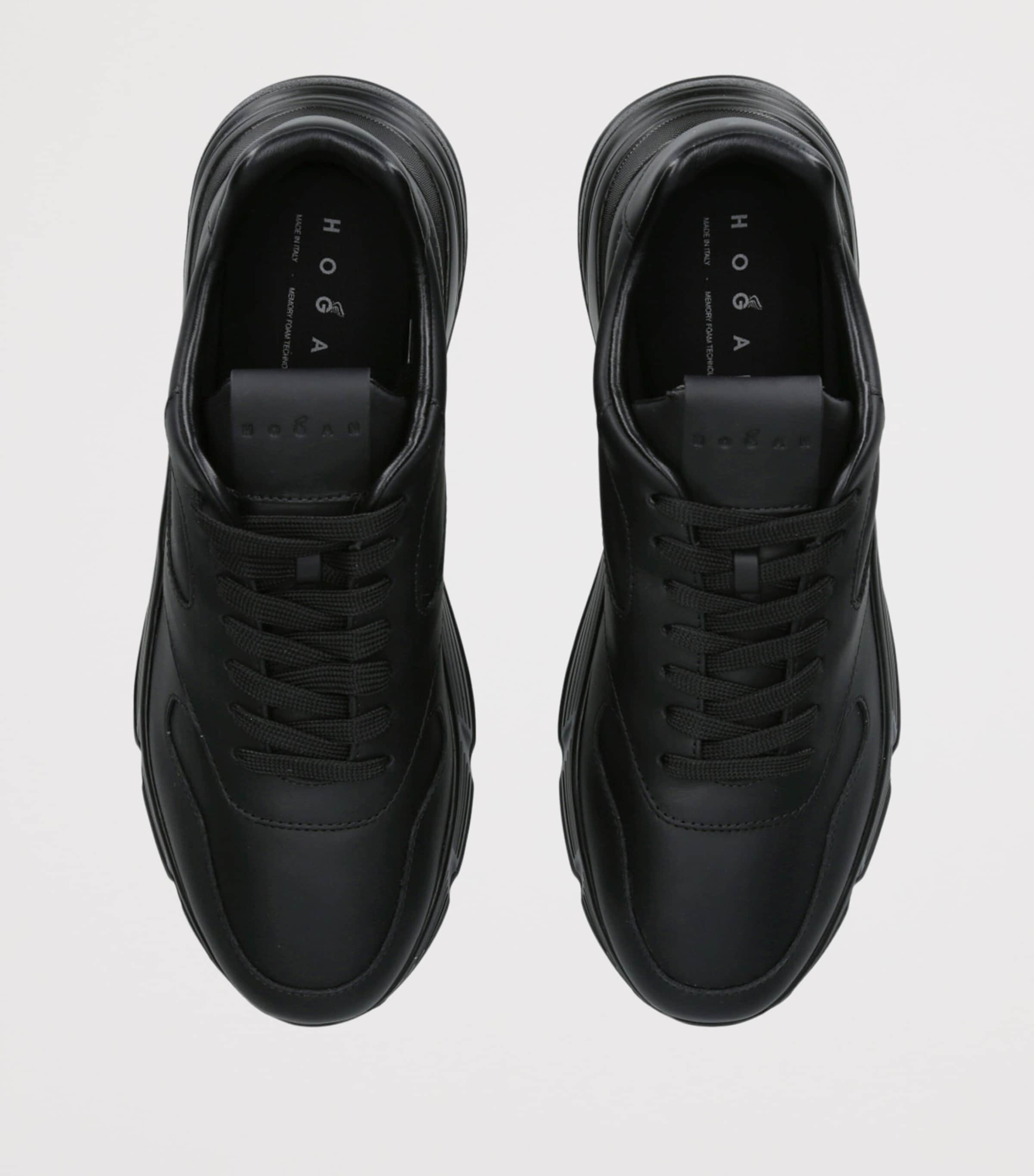 Leather Hyperlight Sneakers BLACK Image 4