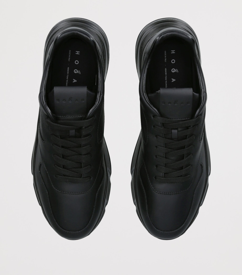 Leather Hyperlight Sneakers BLACK Image 4