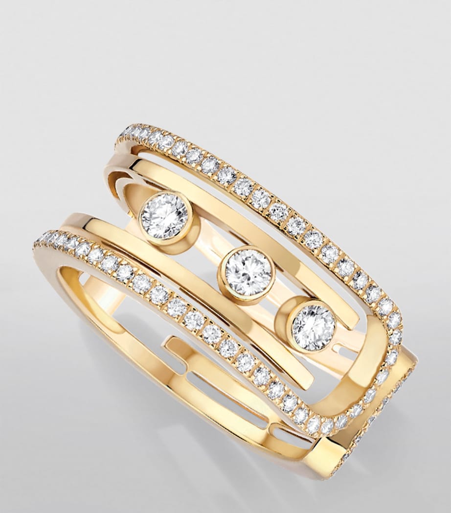 Yellow Gold and Diamond Move 10th Birthday Ring YELLOW GOLD Image 2