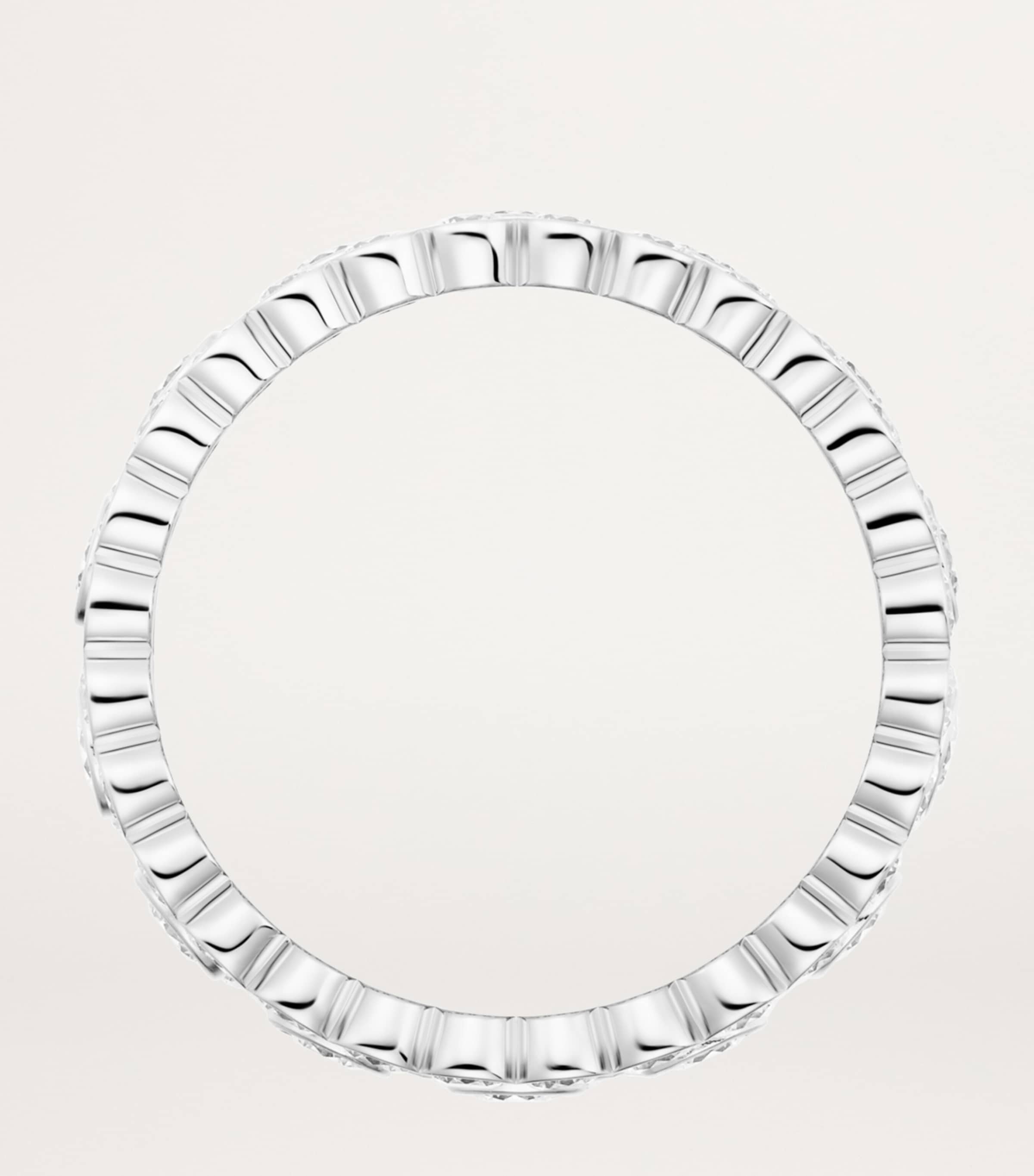 White Gold and Diamond Broderie de Cartier Ring WHITE GOLD Image 5