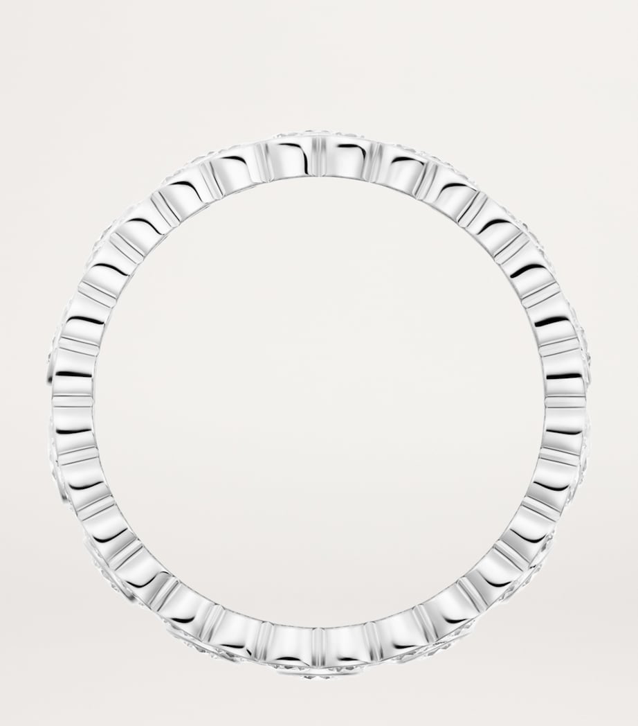 White Gold and Diamond Broderie de Cartier Ring WHITE GOLD Image 5