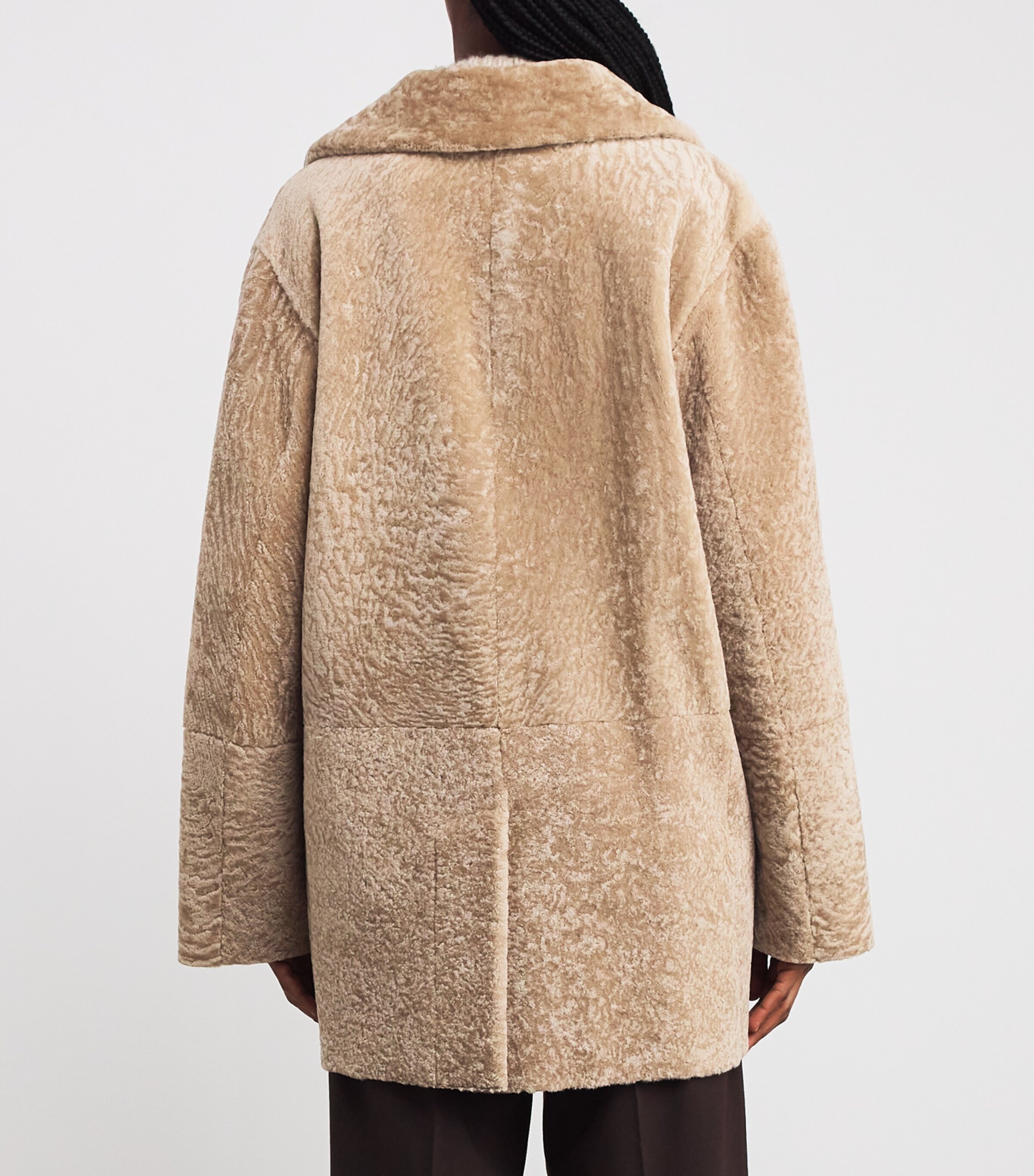 Shearling Oversized Coat SABBIA Image 4
