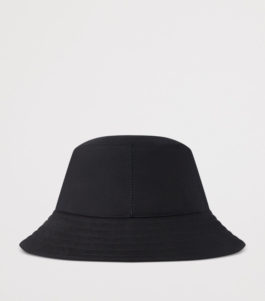 Twill Logo Bucket Hat BLACK Image 2