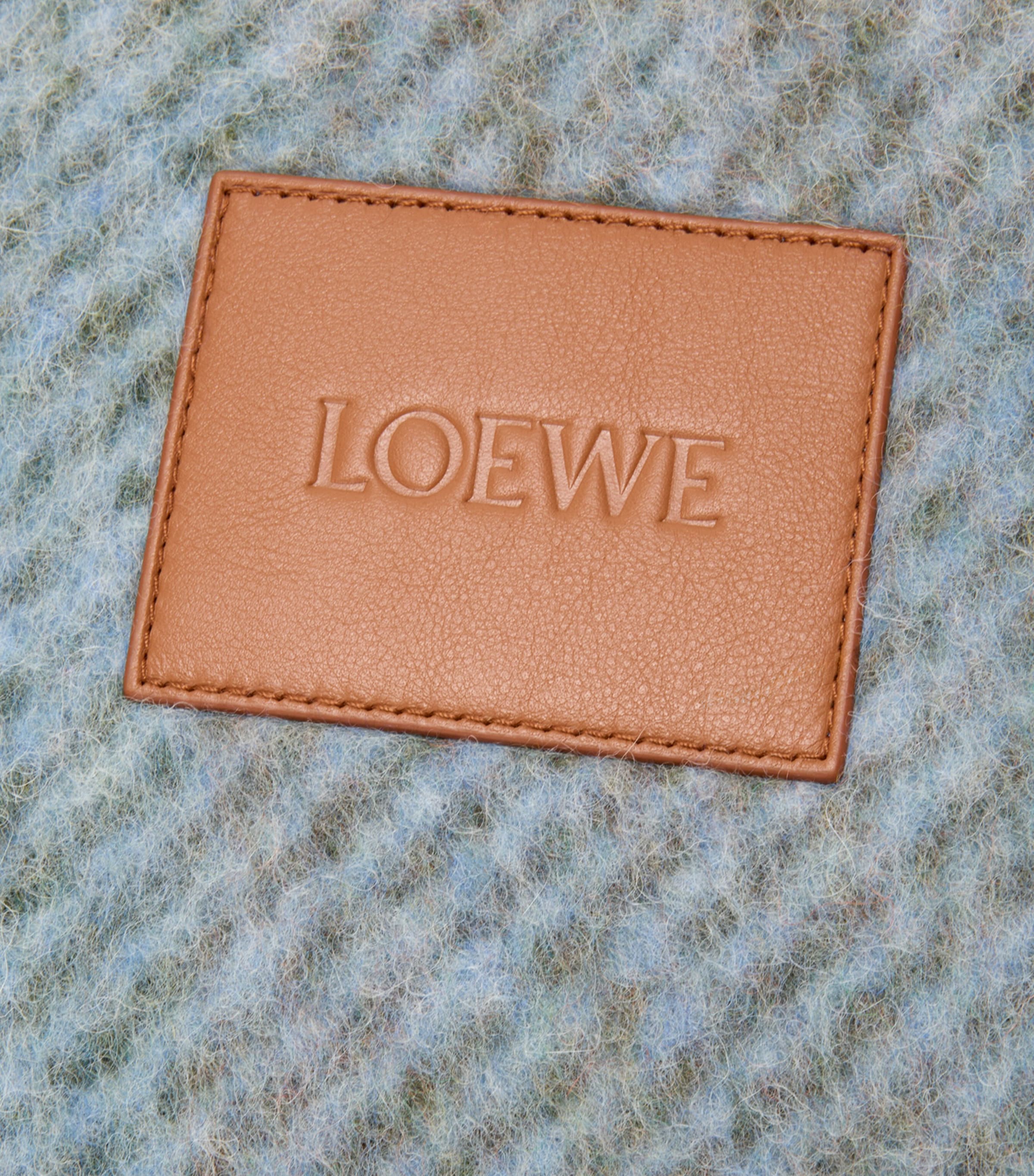 Alpaca-Blend Check Blanket (182cm x 140cm) MULTICOLOR Image 3