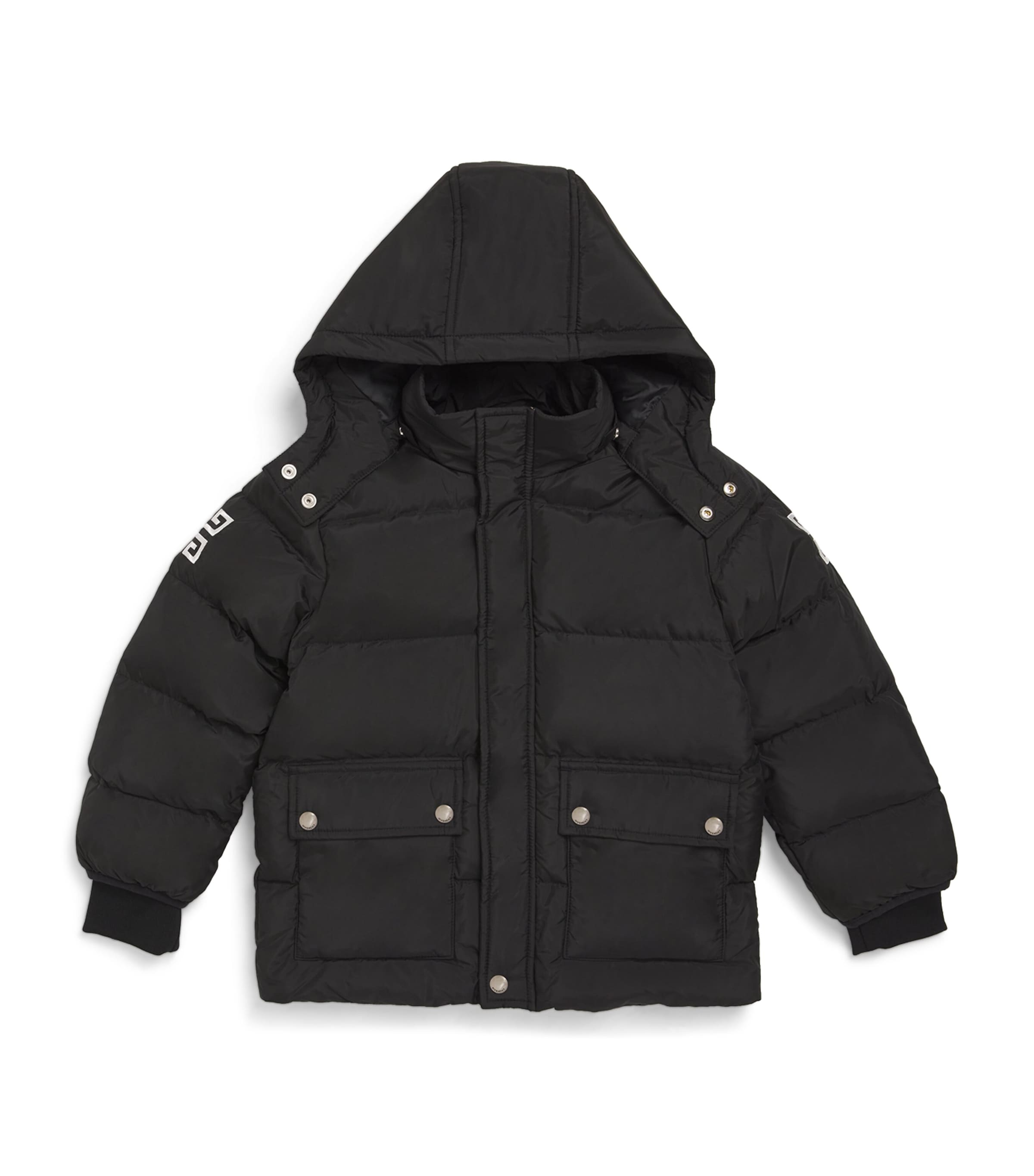 Shop Givenchy Down 4g Puffer Coat In Black