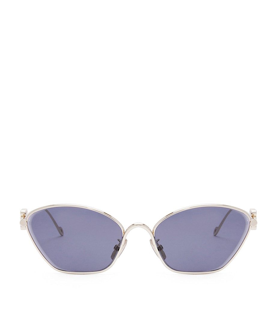 Anagram Hexagonal Sunglasses SOLID BLUE Image 1