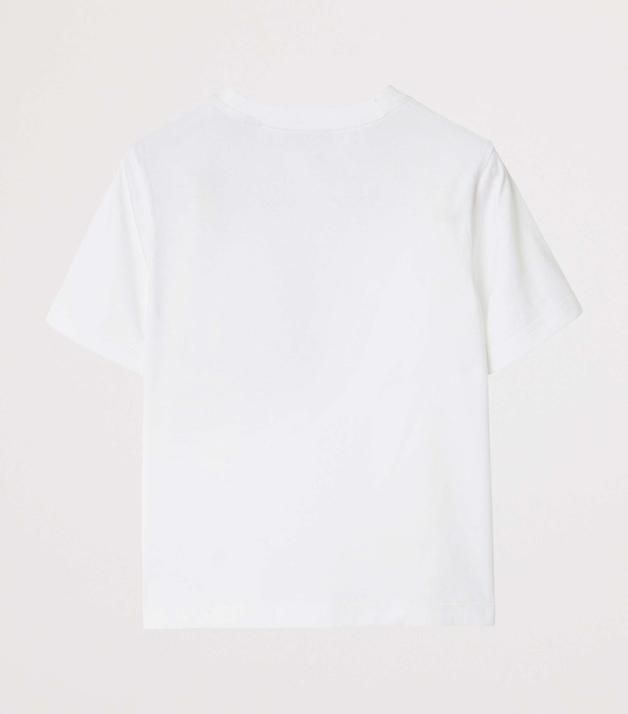 Burberry Kids Cotton Check-Label T-Shirt (3-12 Years) White Image 2