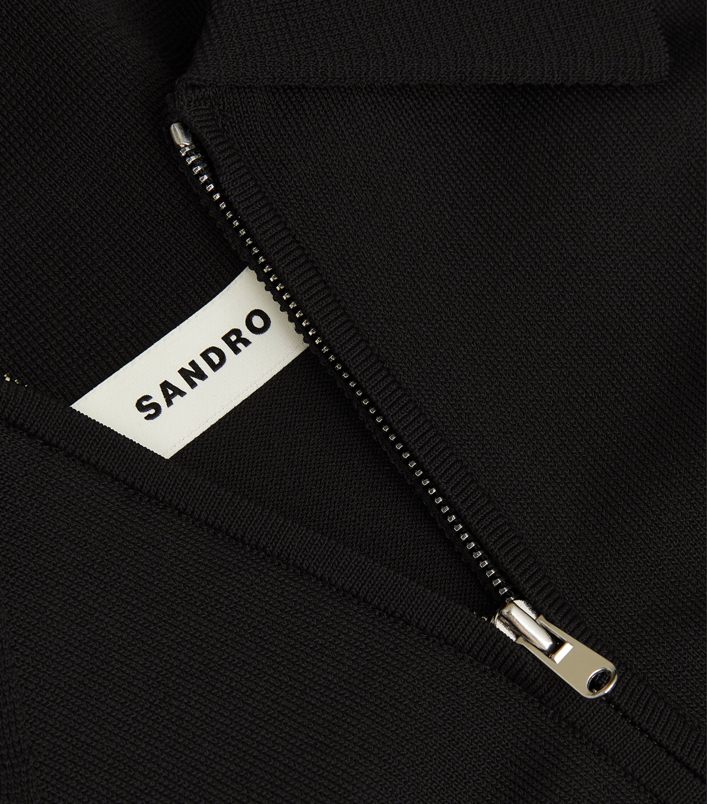 Half-Zip Polo Shirt BLACK Image 5