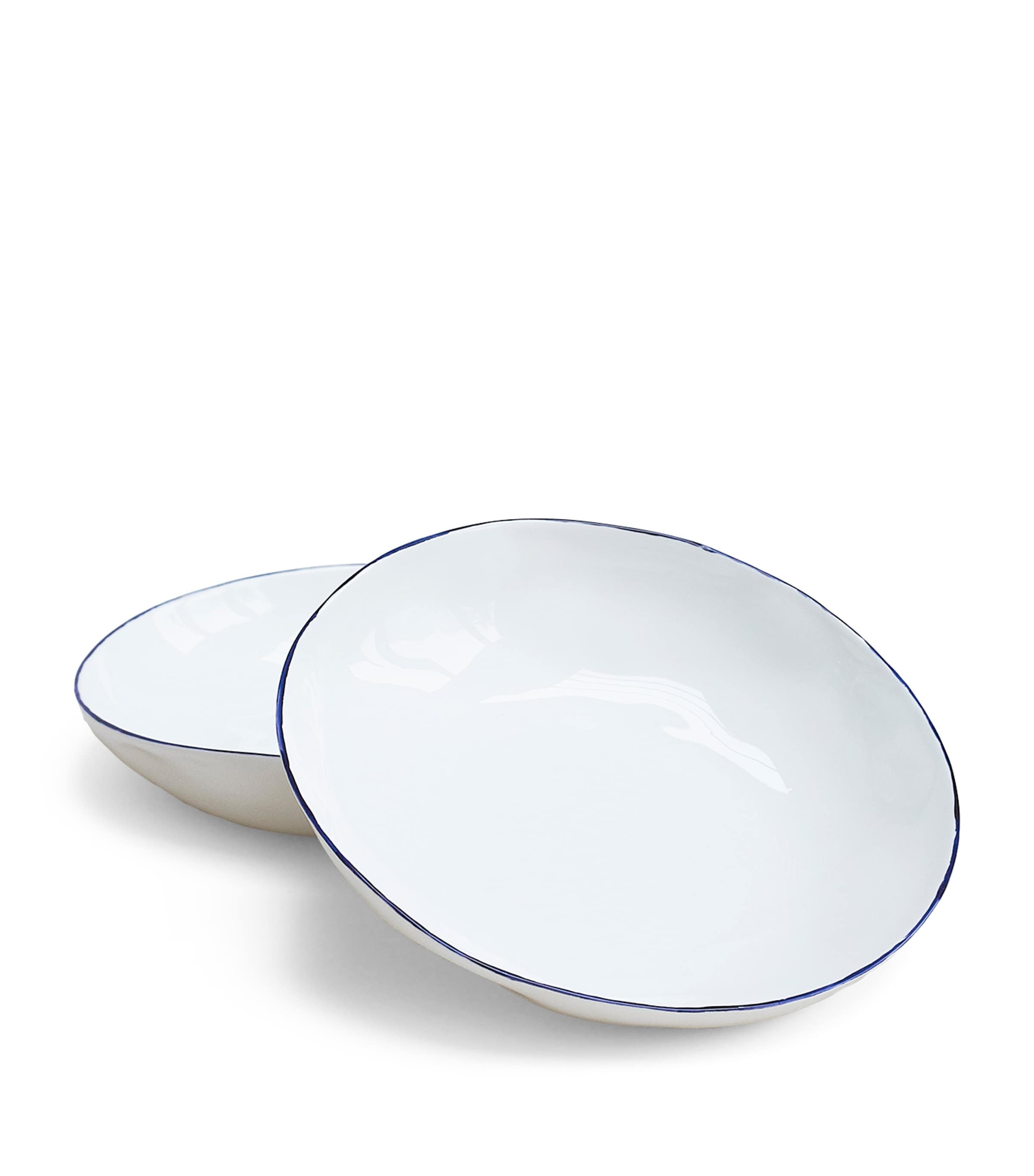 Set of 4 Cobalt Pasta Bowls (22cm) COBALT (BLUE) Image 3