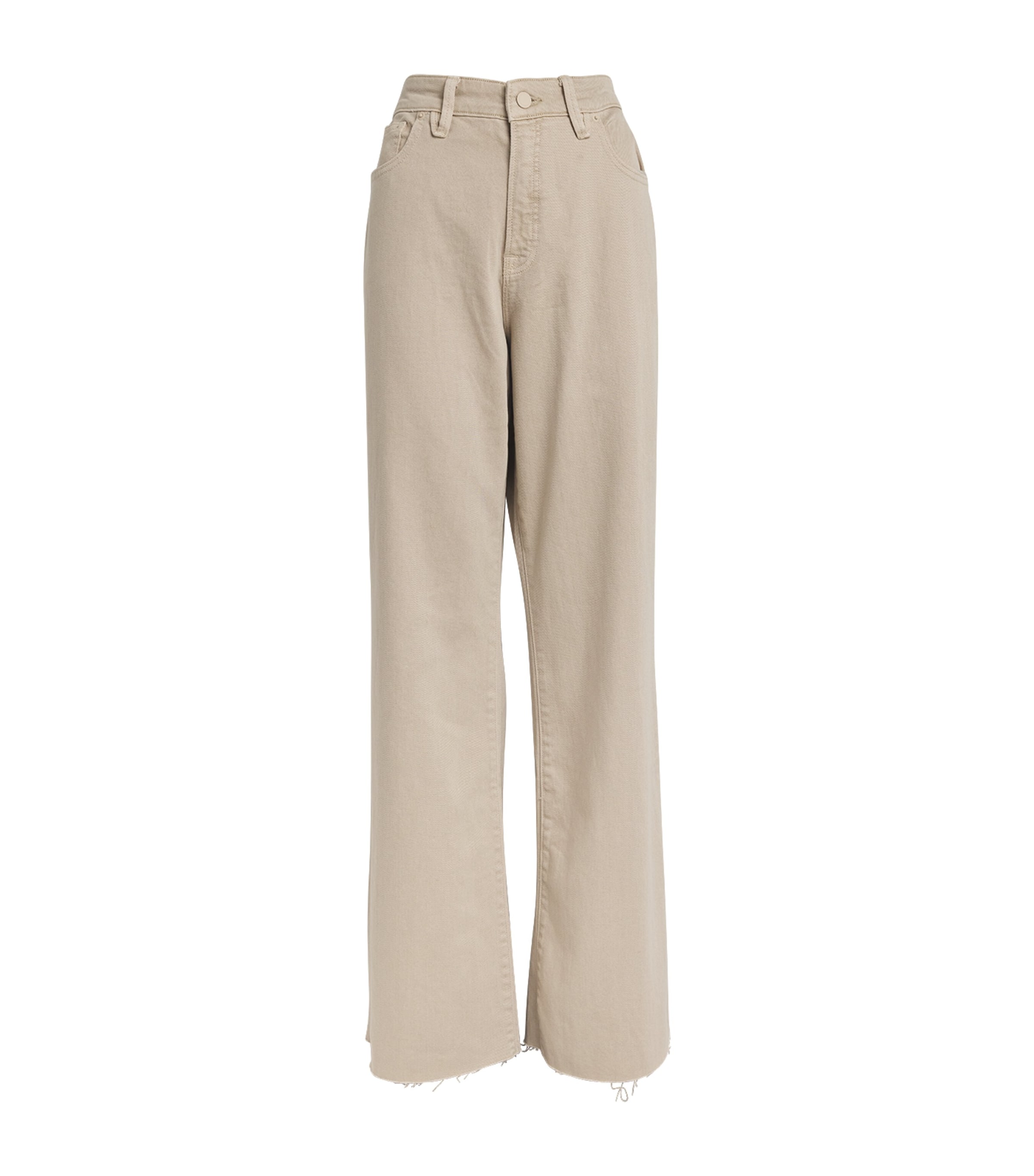 Good American Good Ease Relaxed Jeans In Beige