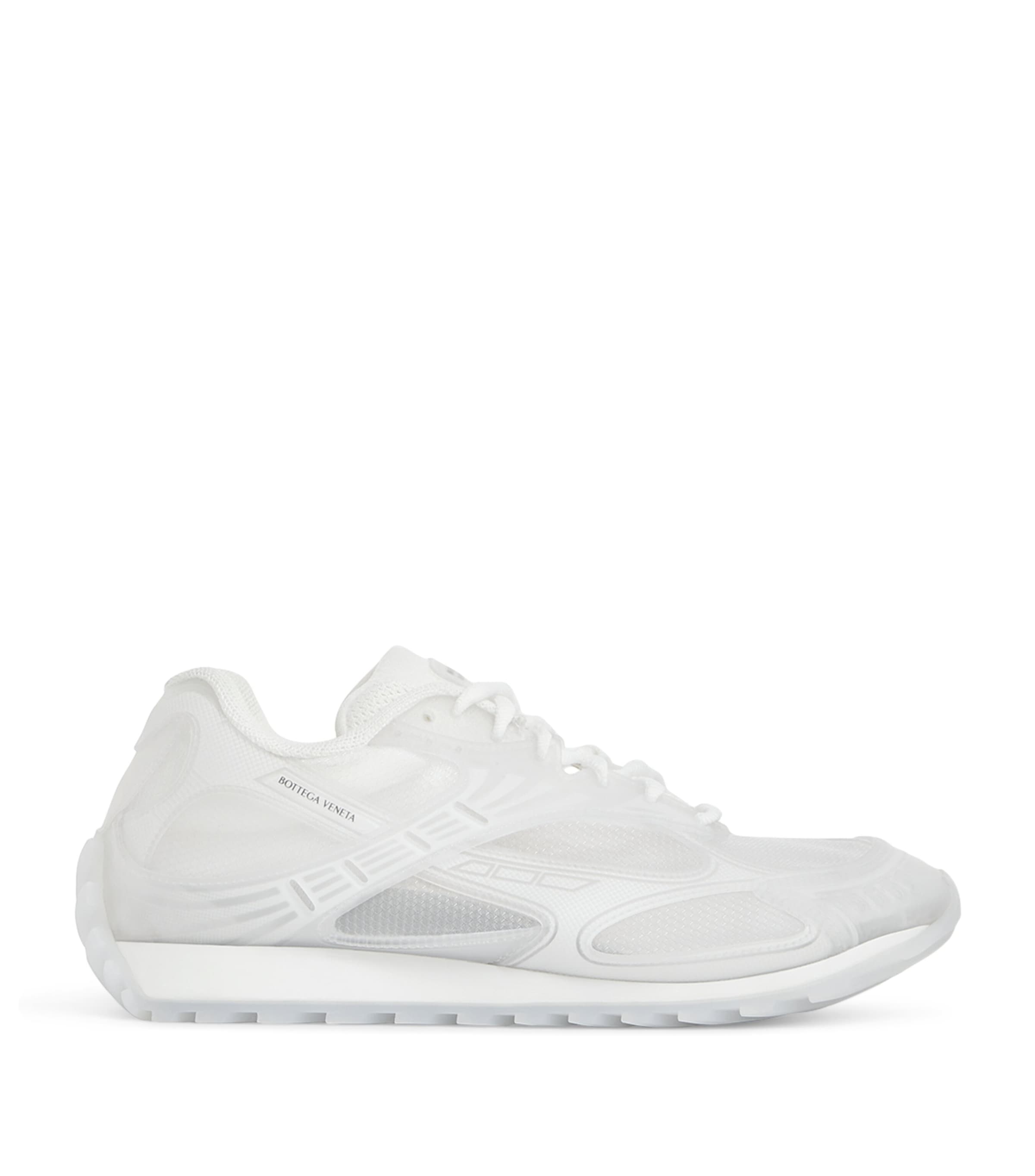 Bottega Veneta Orbit Transparent Runner Sneakers In White