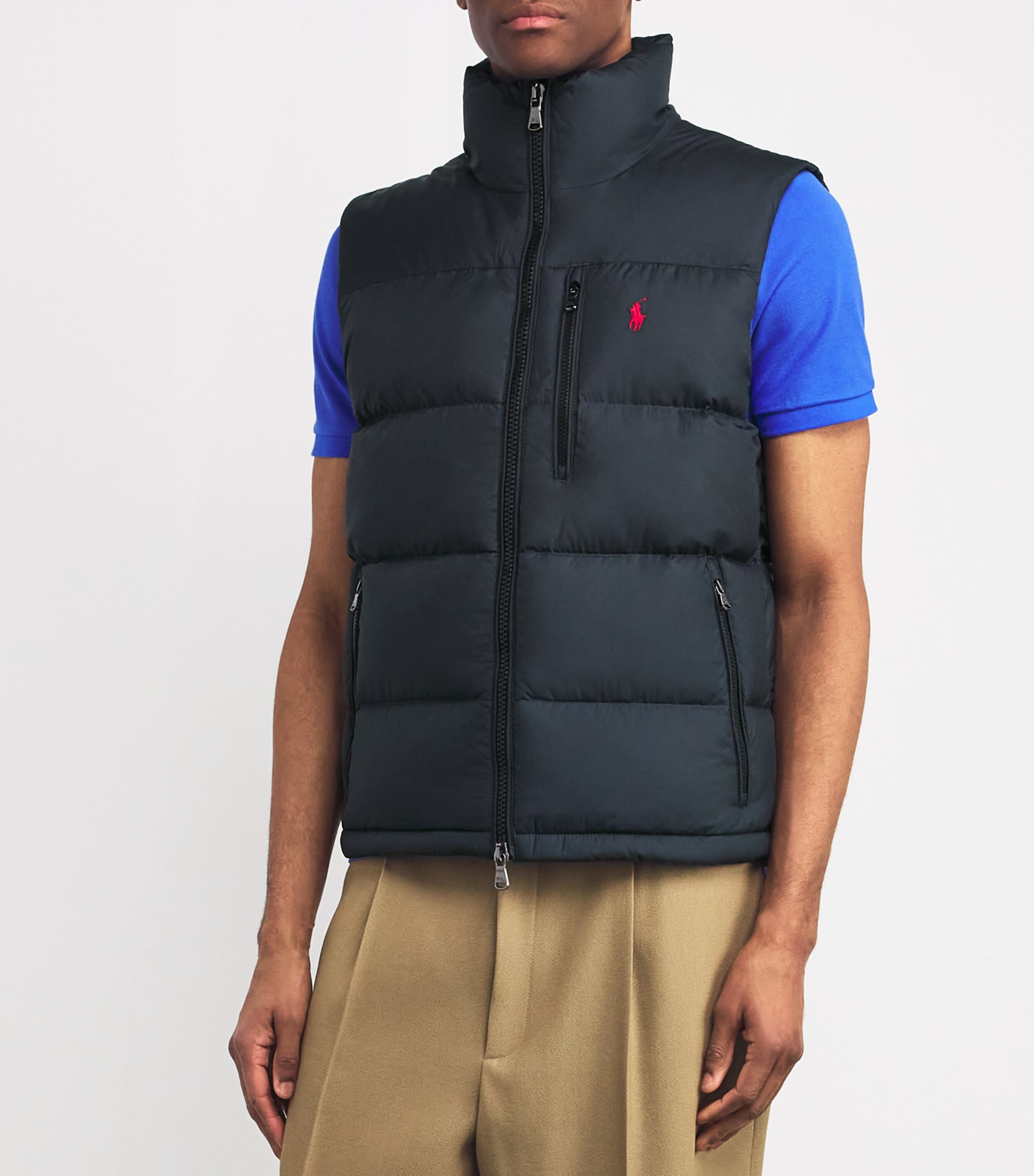 Polo Ralph Lauren Mens Down-Filled Gorham Gilet Black Image 3