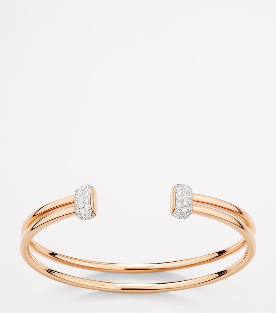 Rose Gold and Diamond Pomellato Together Bangle DB000 Image 2