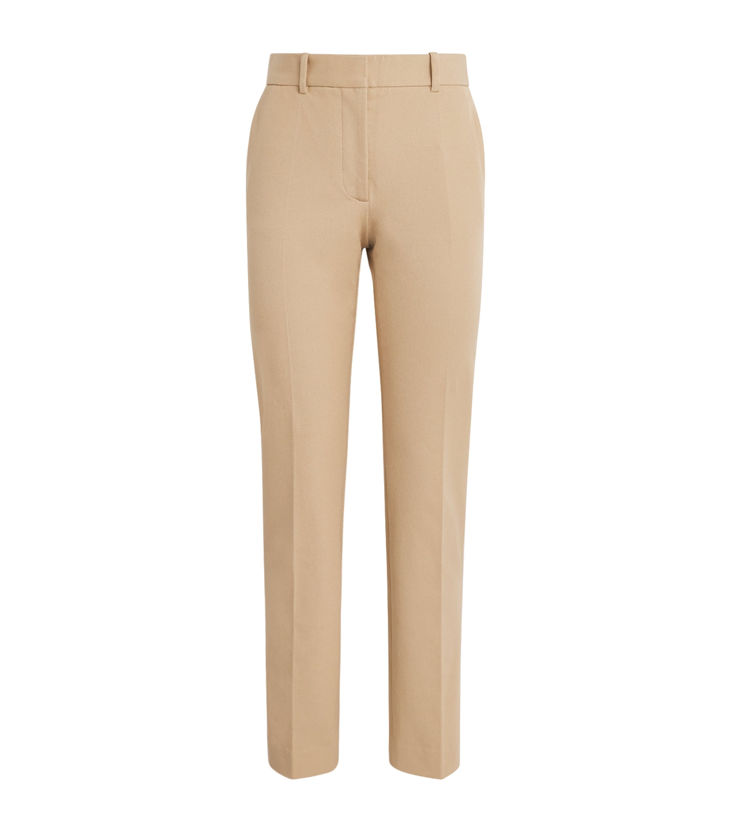 Joseph Womens Gabardine Coleman Slim Trousers Powder Image 1