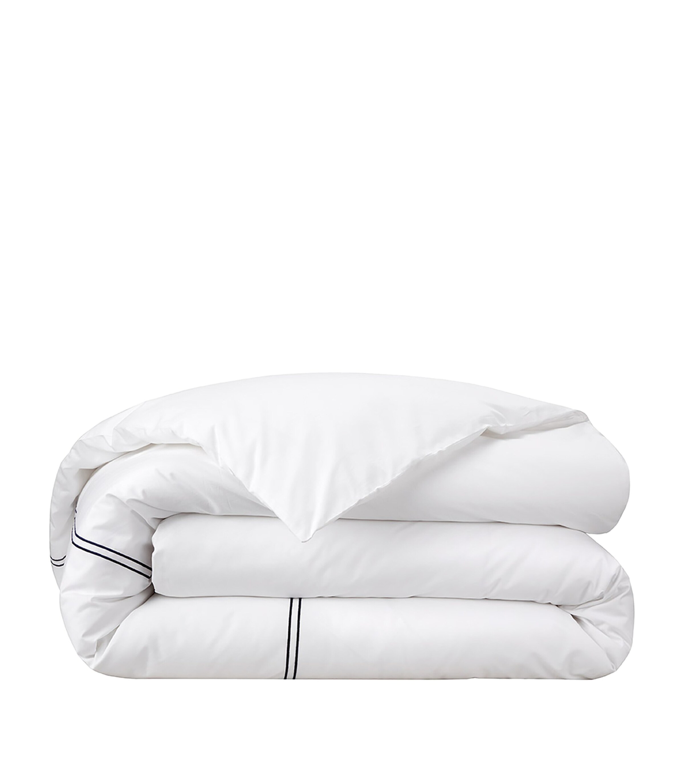 Yves Delorme Organic Cotton Duo Marine Double Duvet Cover (200cm x 200cm) Marine Image 2