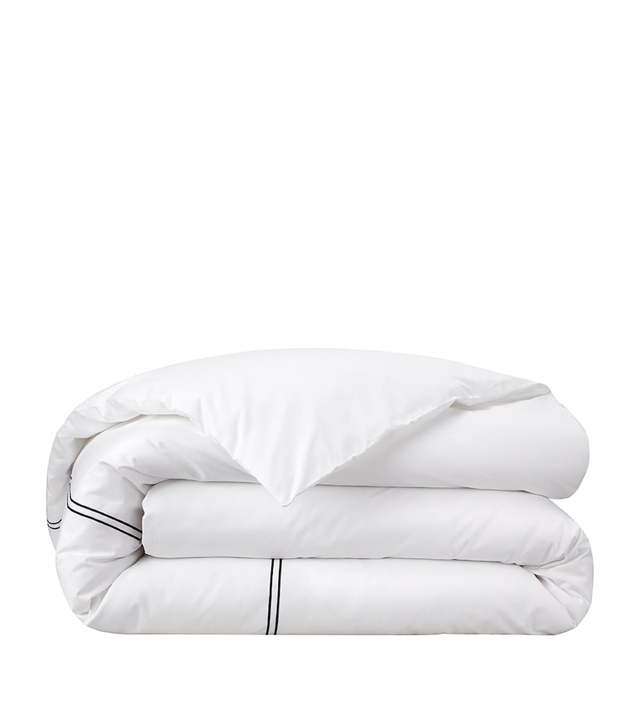 Yves Delorme Organic Cotton Duo Marine Double Duvet Cover (200cm x 200cm) Marine Image 2