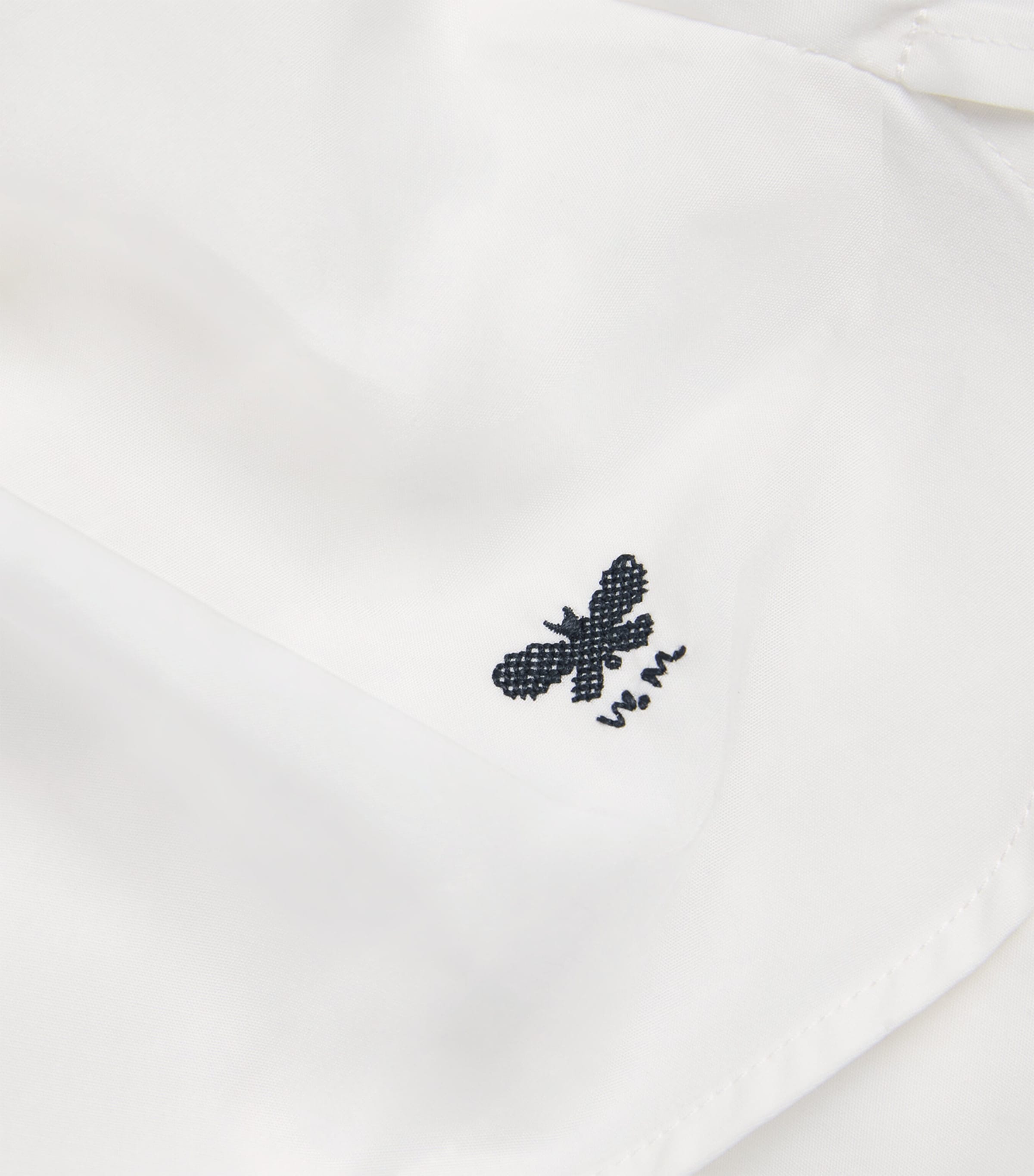 Cotton Poplin Flared Shirt WHITE Image 5