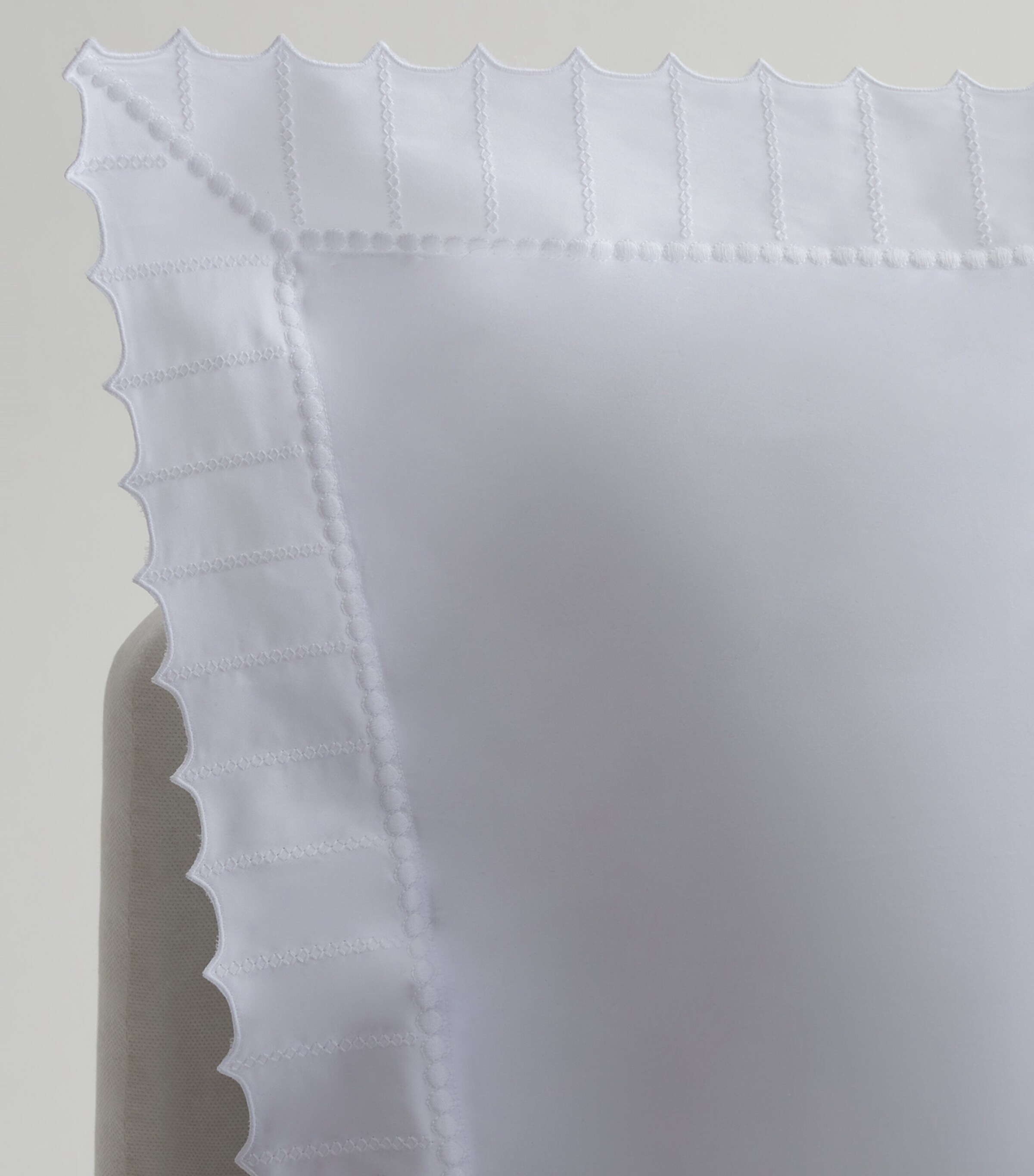 Loretta Caponi Dots Square Pillowcase (65cm x 65cm) White Image 2