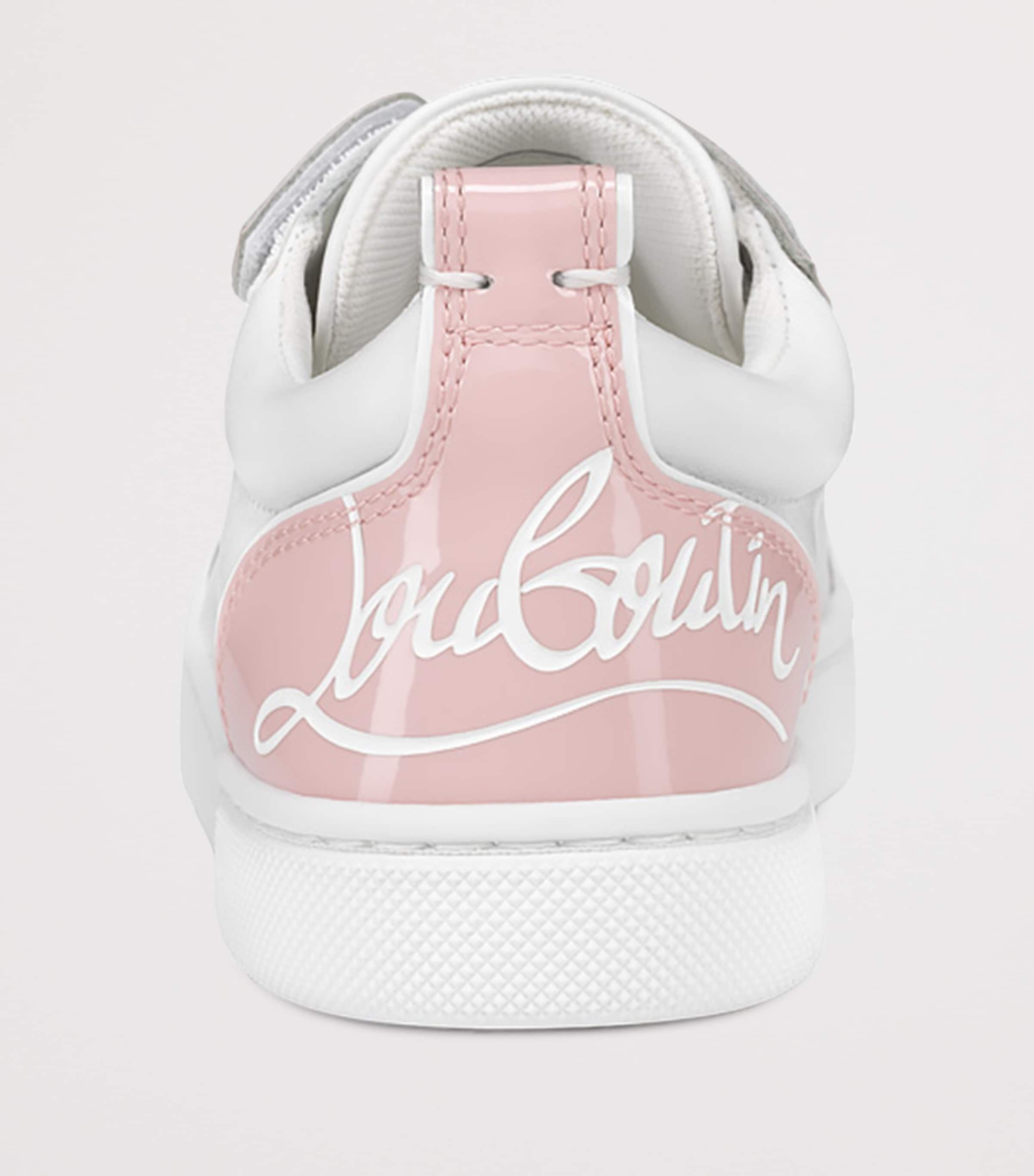 Christian Louboutin Kids 퍼니토 가죽 스니커즈