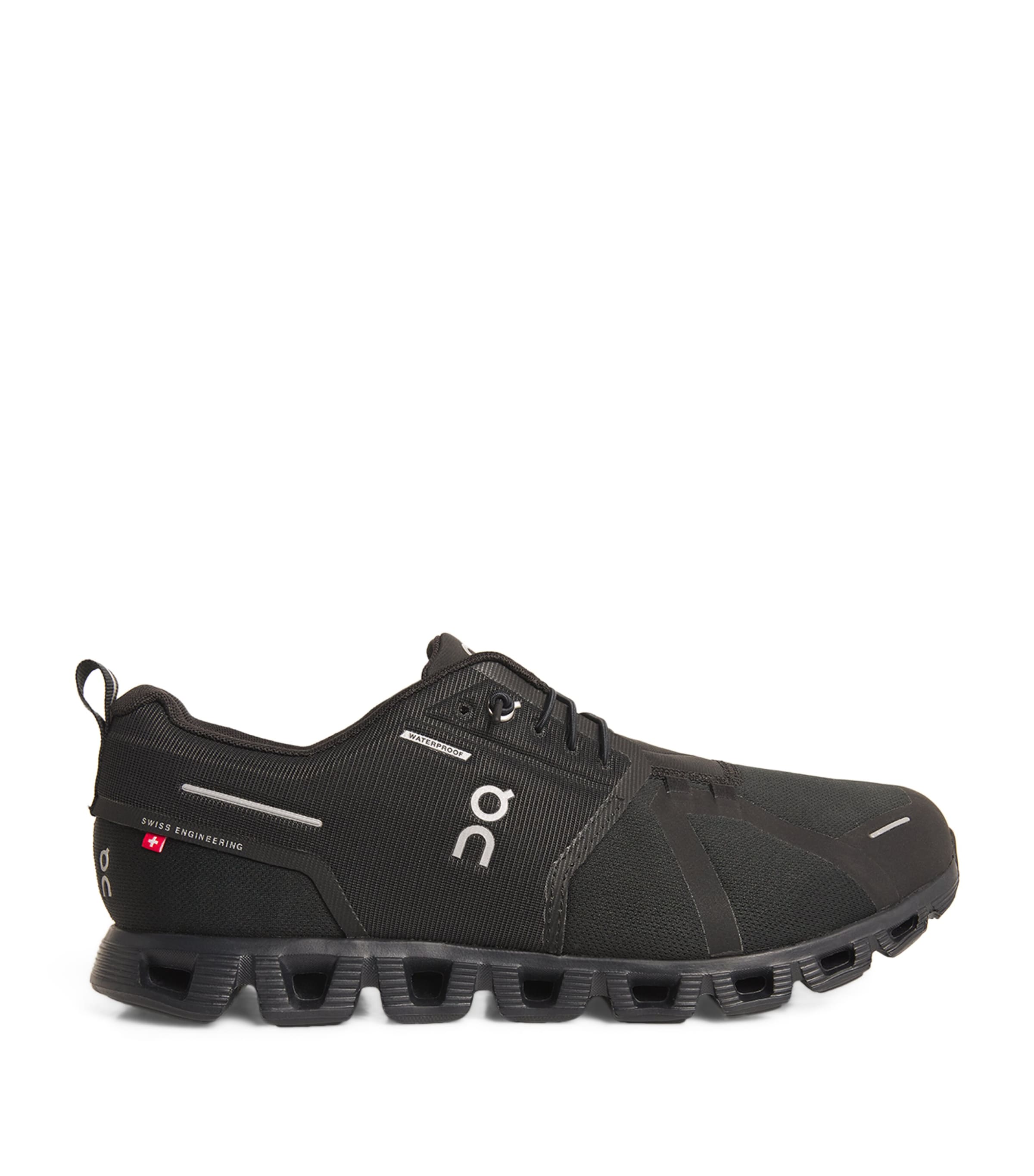 On Running Cloud 5 Waterproof Trainers In Black