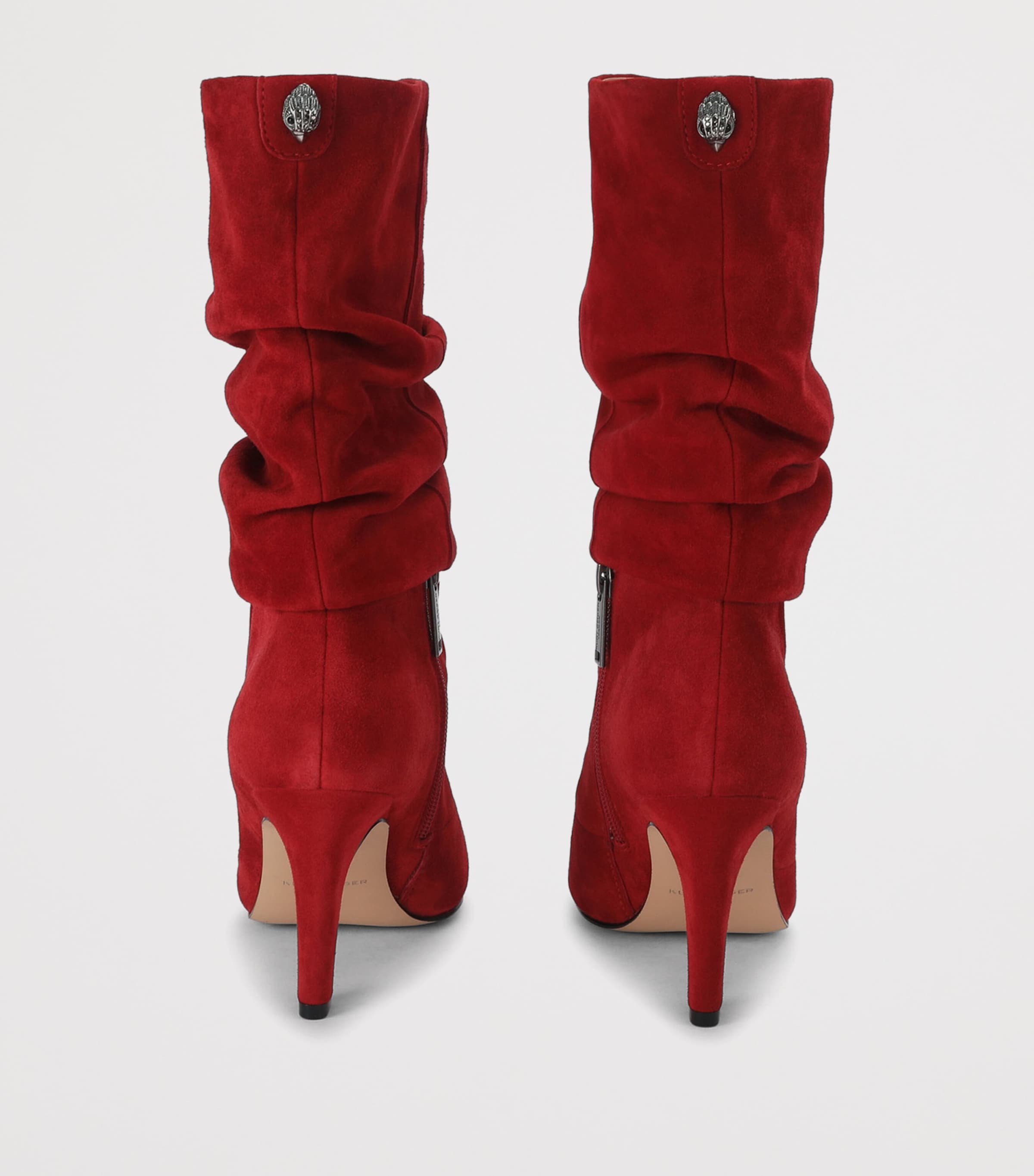 Kurt Geiger London BARB SLOUCH BOOT. Red/other Image 3