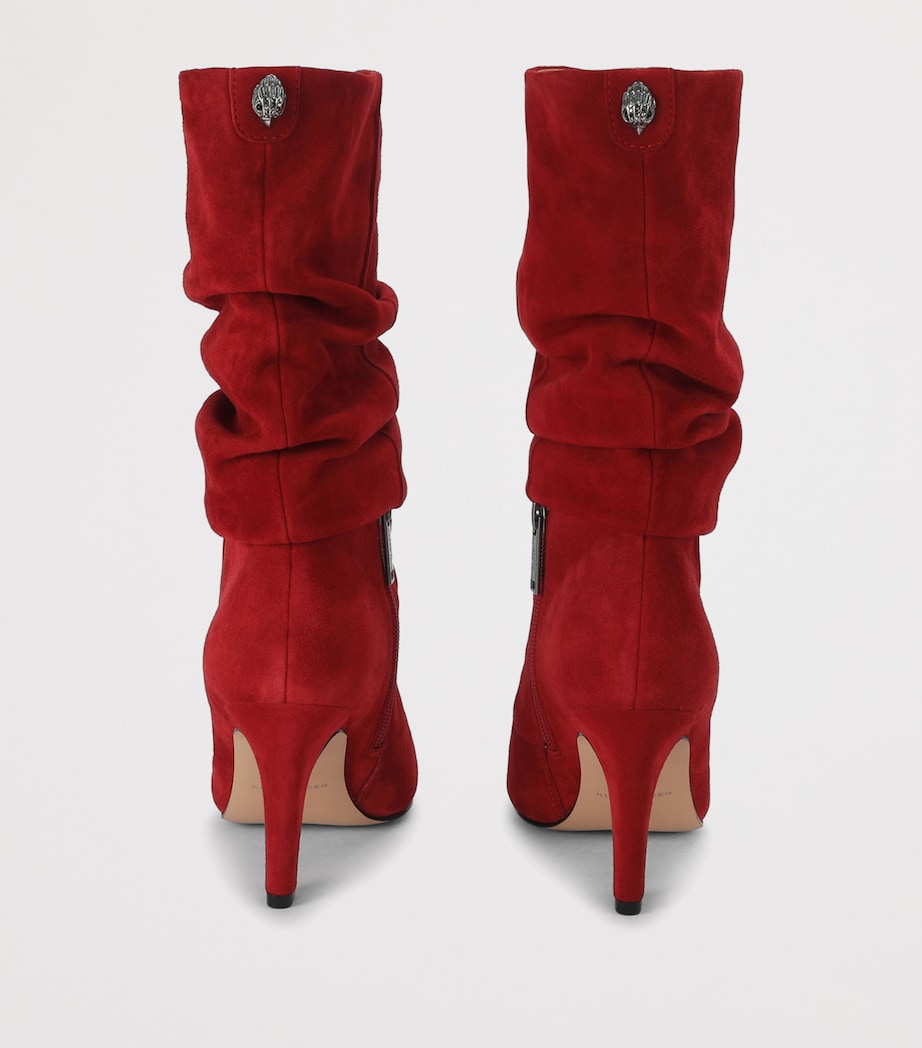 Kurt Geiger London BARB SLOUCH BOOT. Red/other Image 3