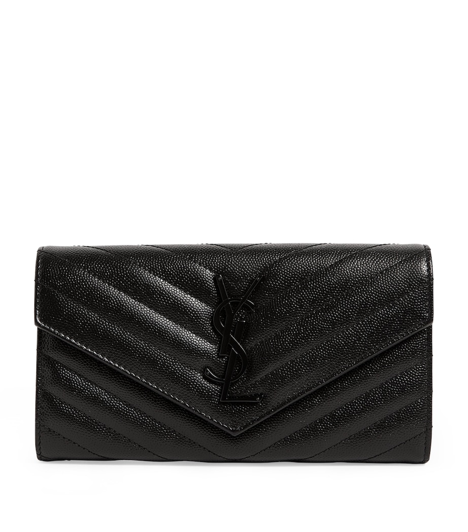 Monogram Saint Laurent Matelassé Large Flap Wallet 1000 Image 1
