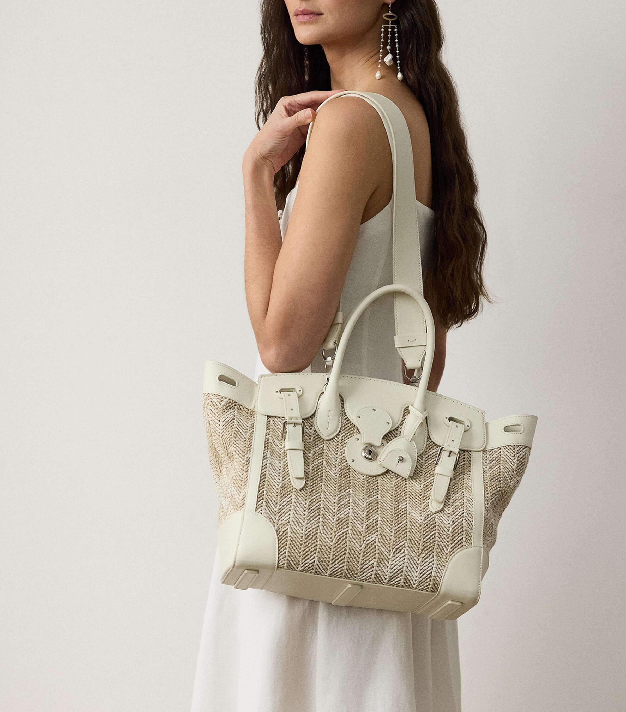 Canvas Soft Ricky 33 Top-Handle Bag LIGHT SAND Image 6