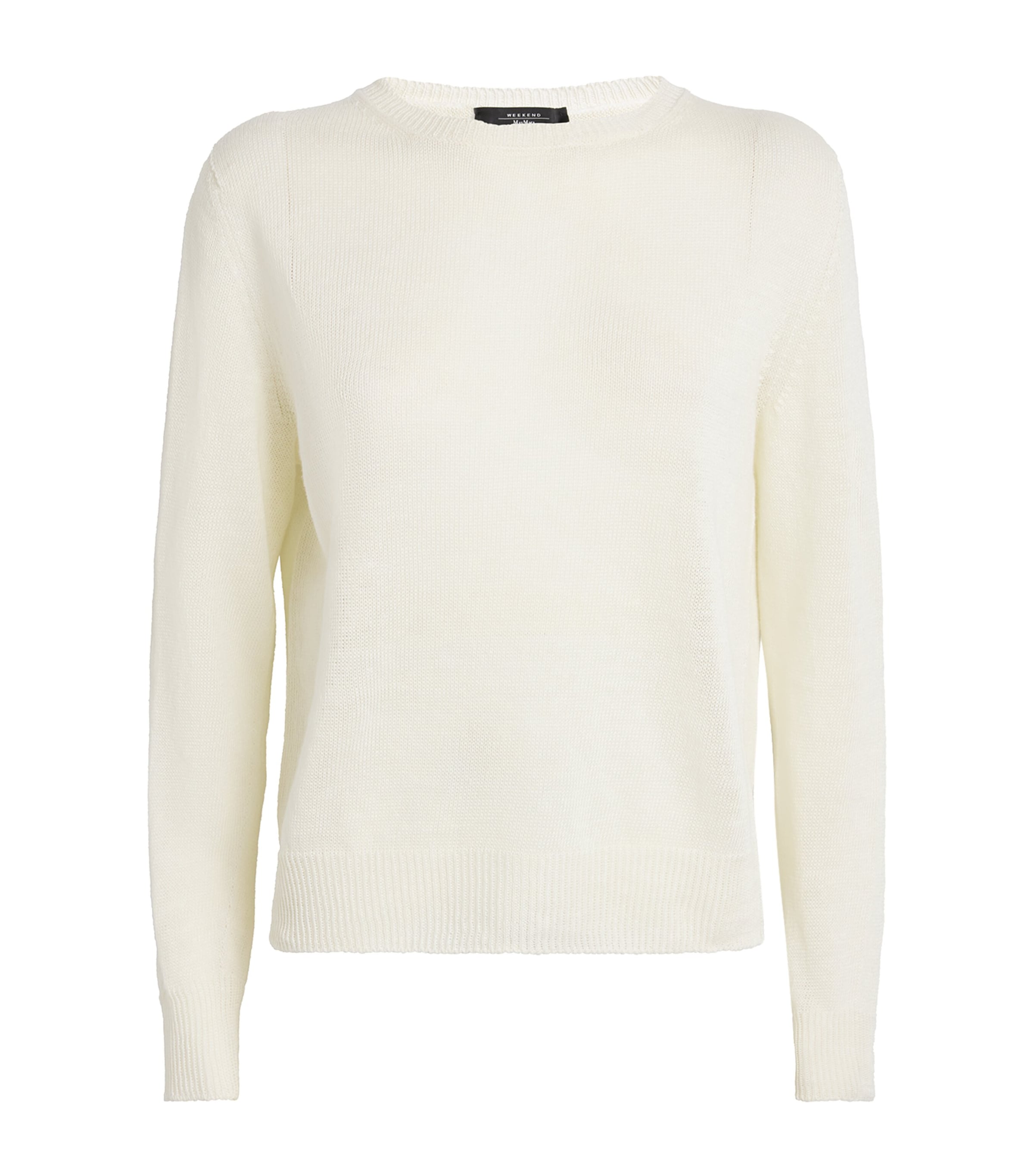 Shop Weekend Max Mara Linen Sweater In White