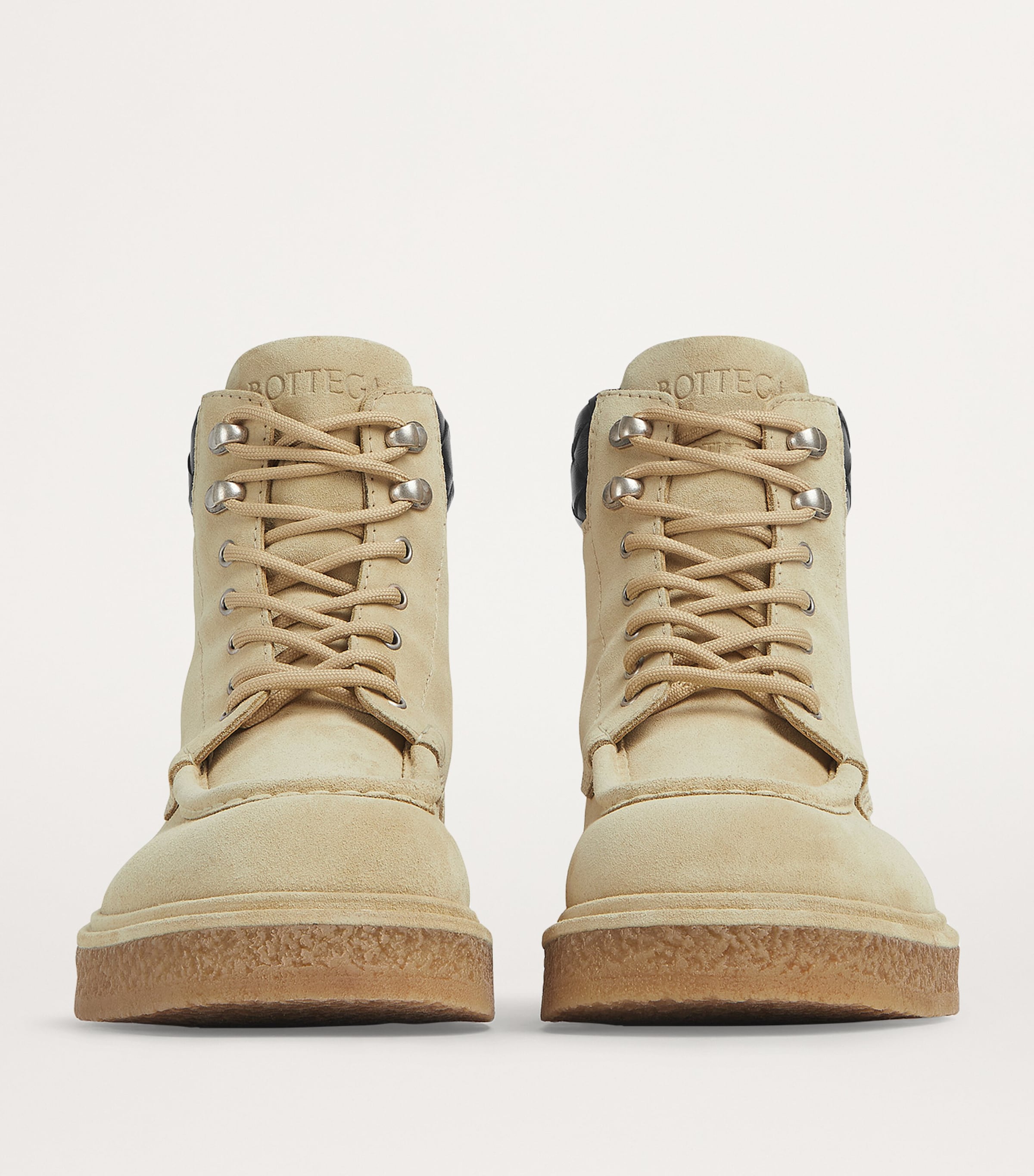 Bottega Veneta Brown Suede Haddock Lace-Up Boots | Harrods UK