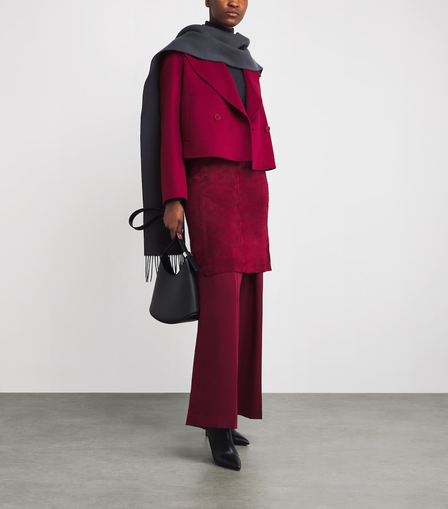 Wool-Cashmere Delano Coat RUBY Image 2