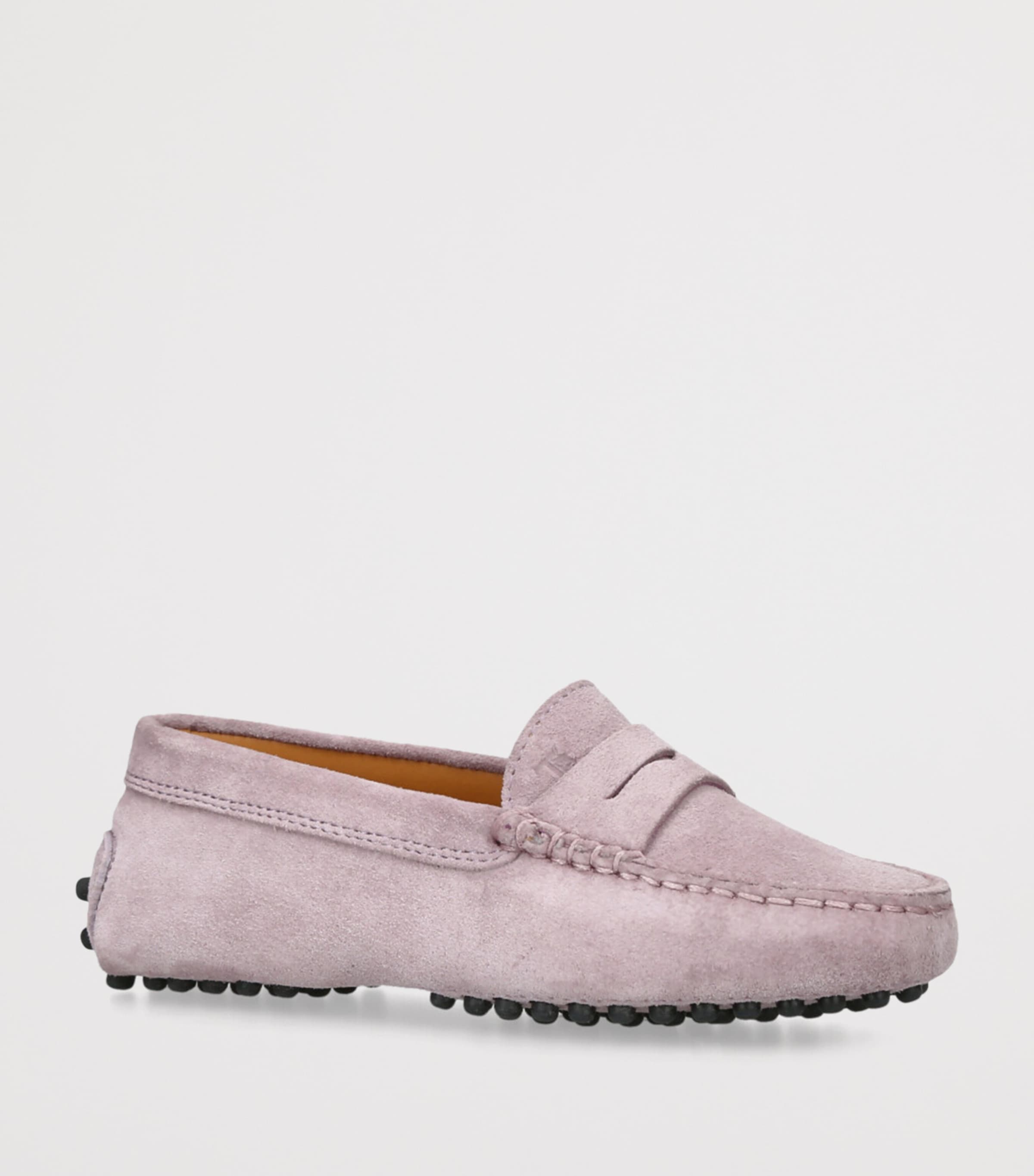 Tod's Suede Gommino Driving Shoes Pink Image 3